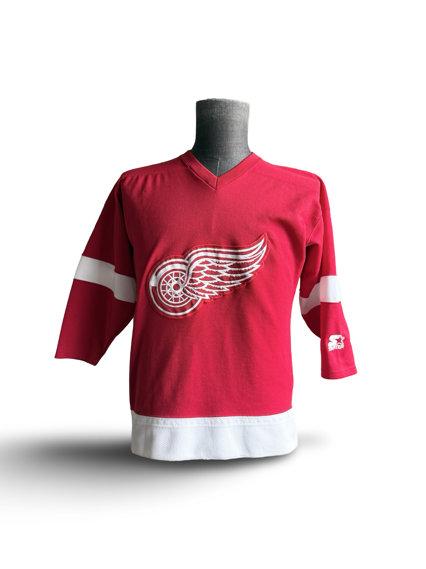 YOUTH NHL Vtg Detroit Red Wings Starter Hockey Jersey Size Youth S/M