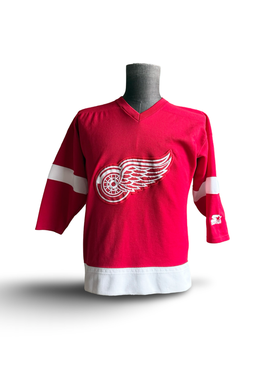 YOUTH NHL Vtg Detroit Red Wings Starter Hockey Jersey Size Youth S/M