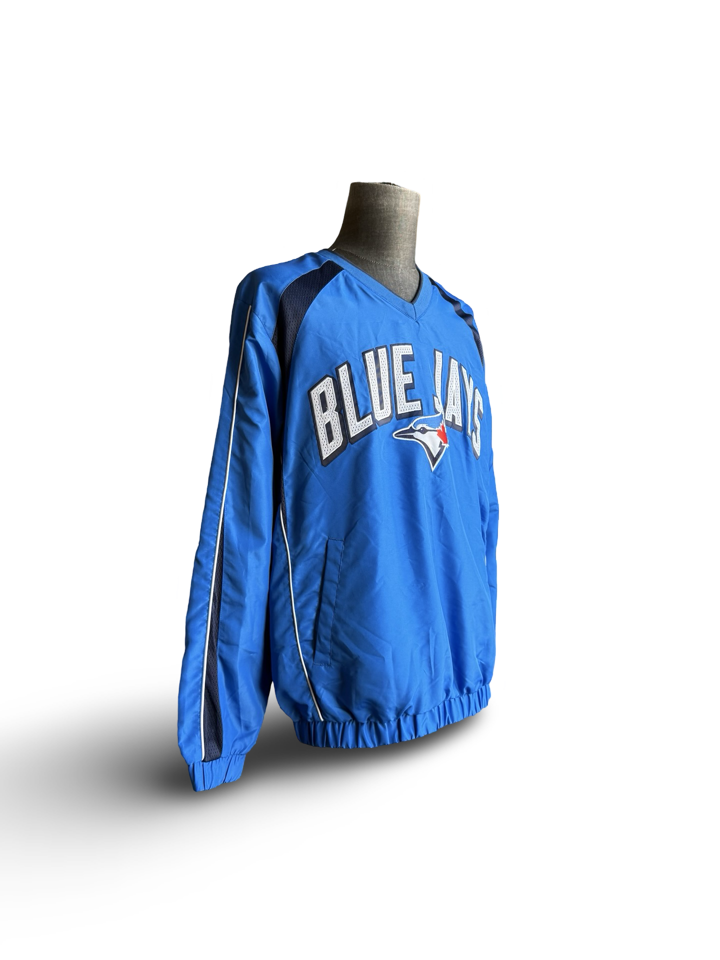 MLB Toronto Blue Jays GII Carl Banks Pullover Windbreaker Size L