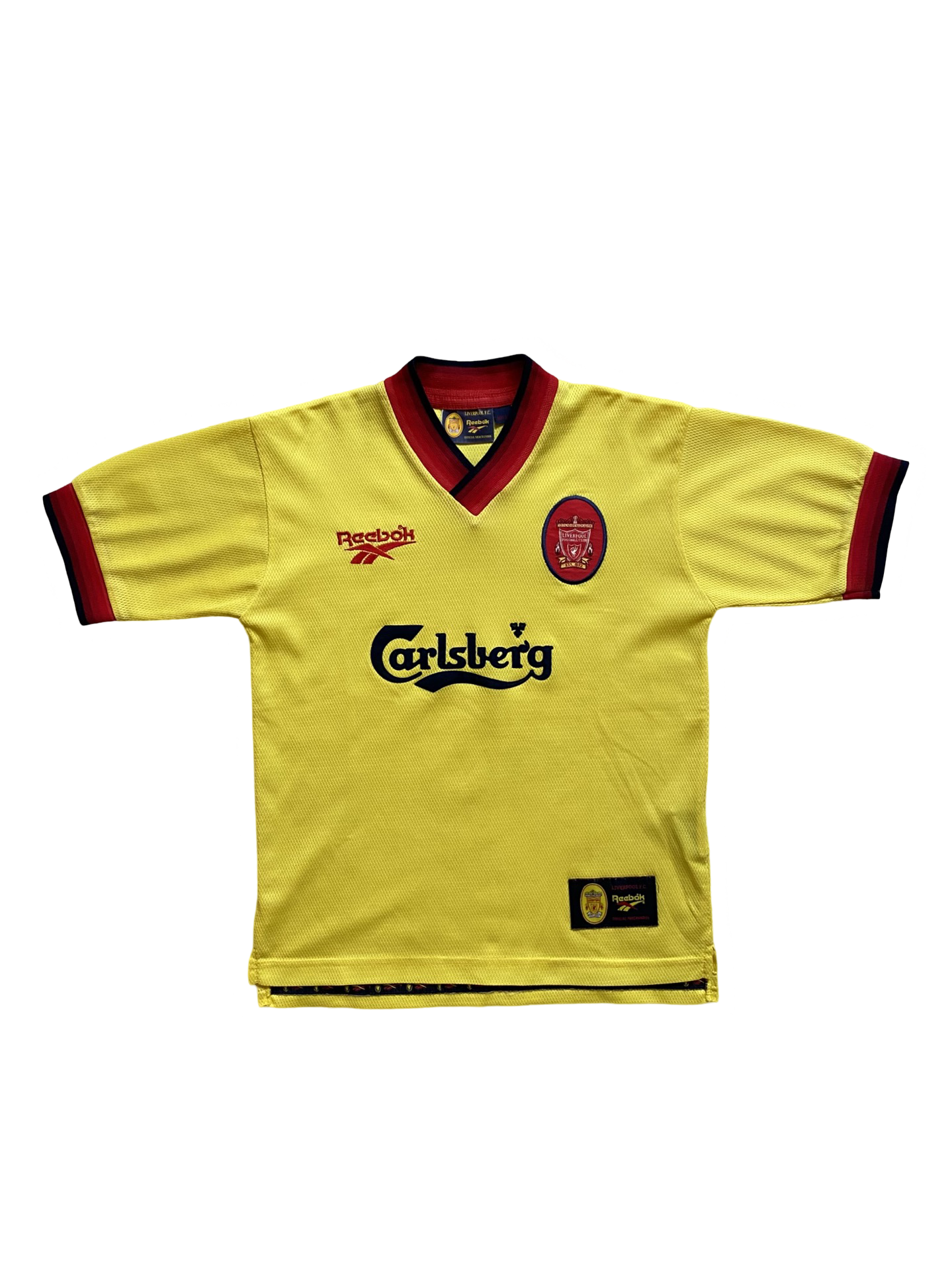 EPL Vtg Liverpool FC 1997-99 Reebok Football Away Jersey Size Youth L