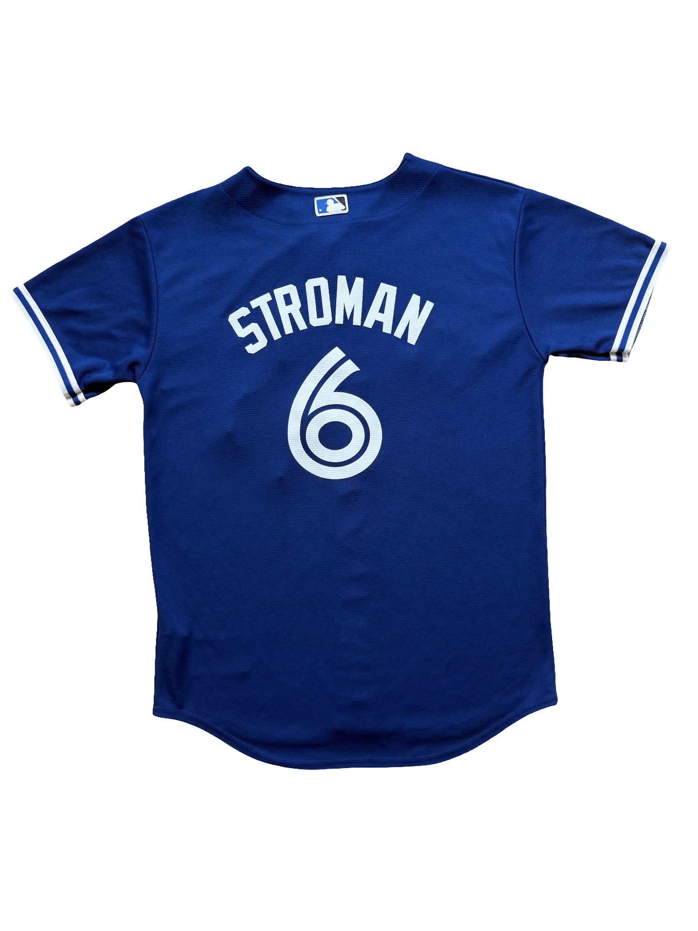 YOUTH MLB Marcus Stroman 6 Toronto Blue Jays Majestic Baseball Jersey Size Youth L