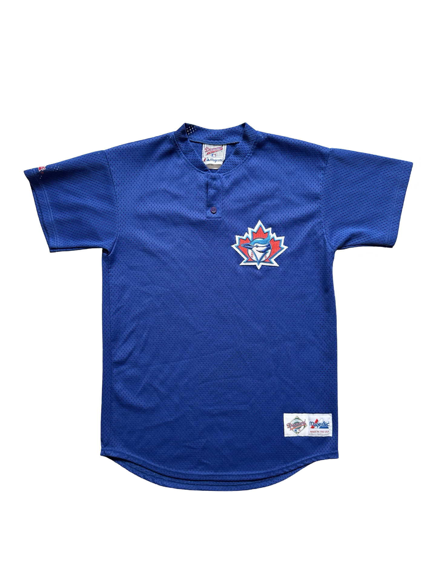YOUTH MLB Vtg Toronto Blue Jays Majestic Diamond Collection Baseball Jersey Youth XL