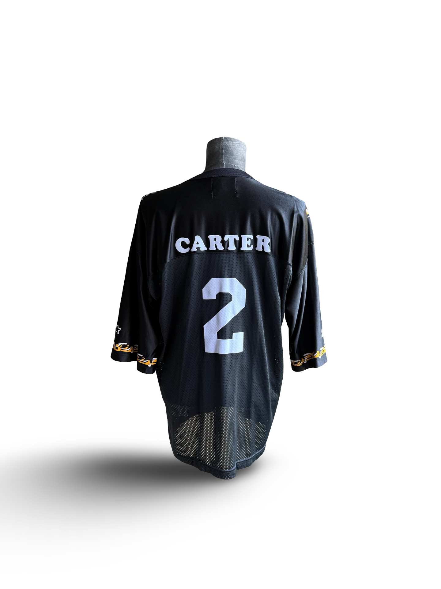 CFL Vtg Eric Carter Hamilton Ti-Cats Starter MIC Football Jersey Size L