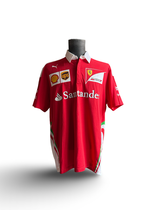 RACING F1 Scuderia Ferrari Puma Polo Team Shirt Size XL