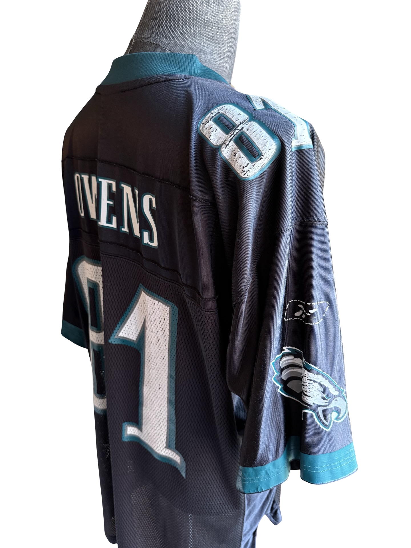 NFL Vtg Terrell Owens 81 Philadelphia Eagles Reebok Football Jersey Size L