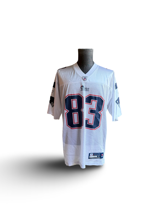 NFL Wes Welker 83 New England Patriots On Field Reebok Football Jersey Size M