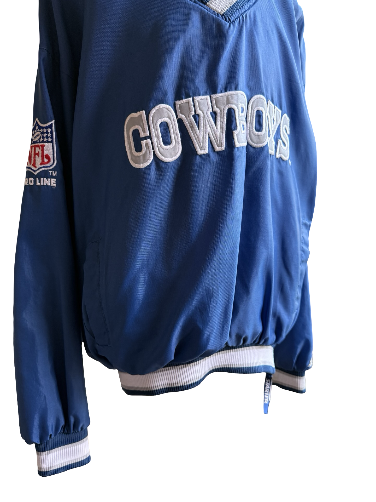 NFL Vtg Dallas Cowboys Starter Football ProLine 90’s Pullover Size Youth L