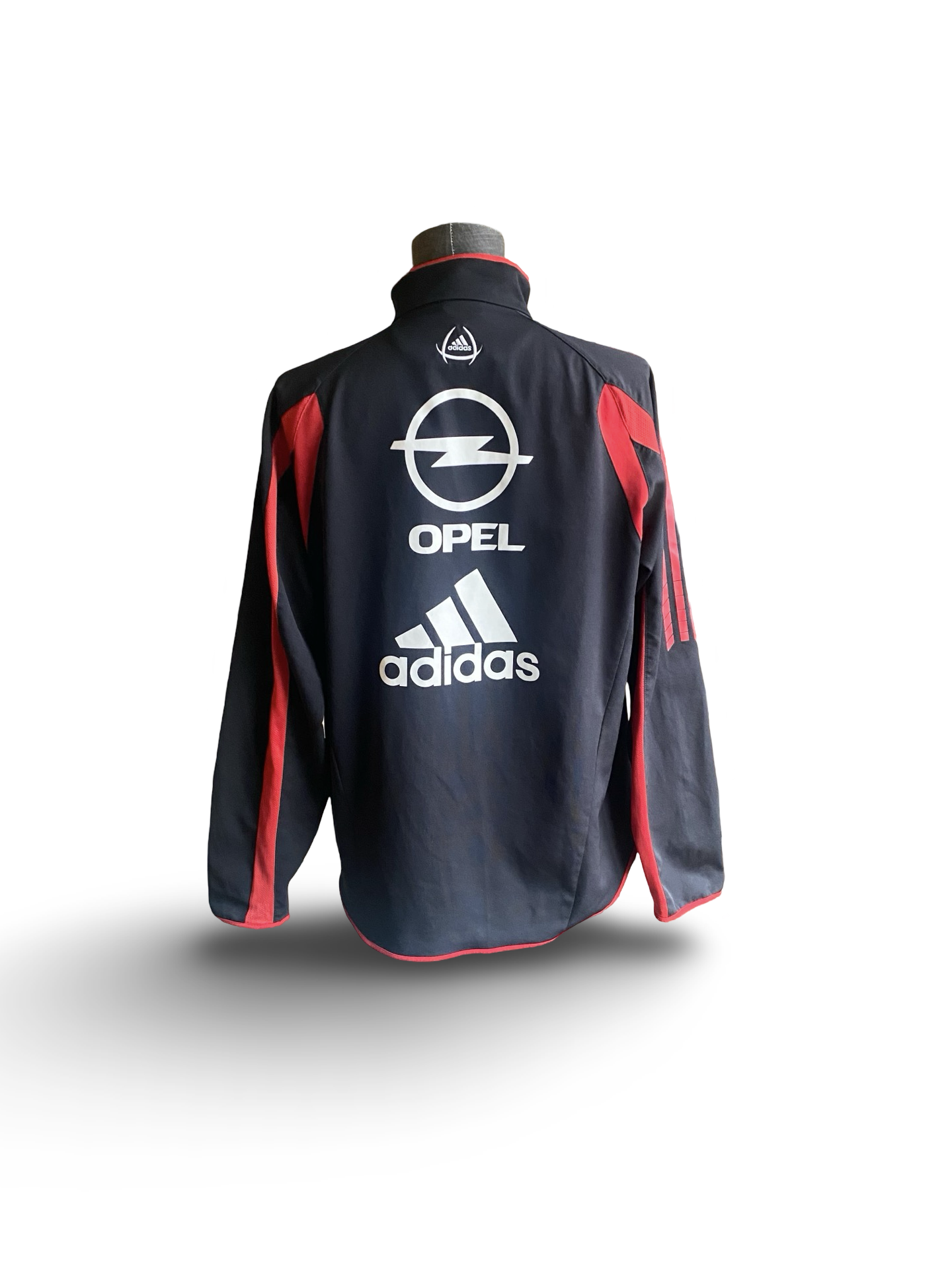 Soccer AC Milan Vtg 2005 Opel 1/4-Zip Pull Over Adidas Track Jacket Size M