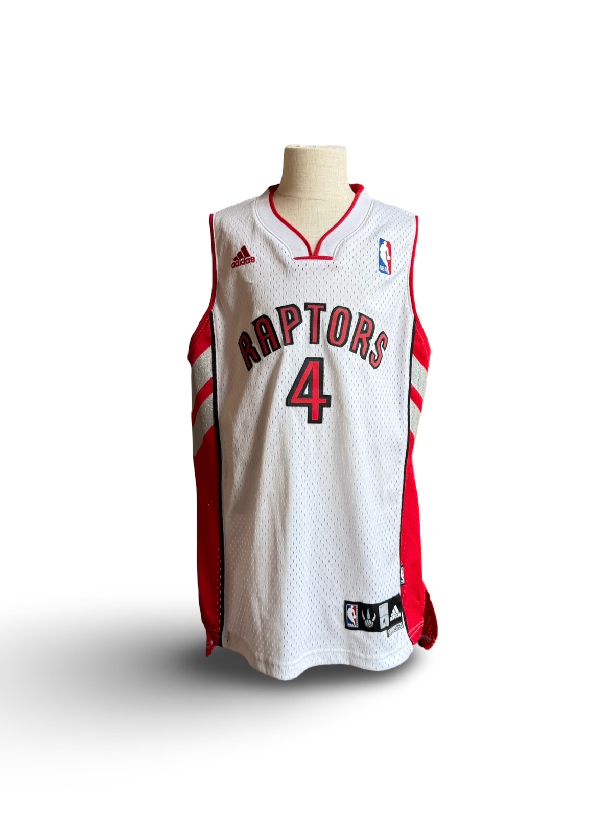 NBA Vtg Chris Bosh 4 Adidas Toronto Raptors Jersey Size Youth L (10/12)