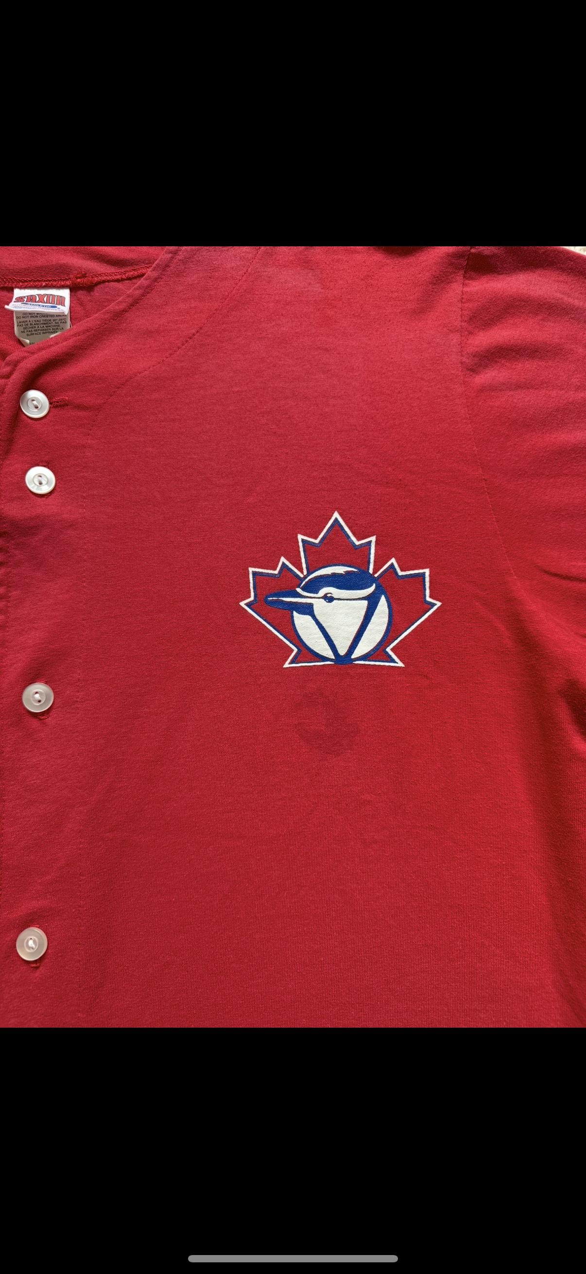 MLB Vtg 90’s Darrin Fletcher 9 Toronto Blue Jays Saxon Athletic Baseball Jersey Size XL