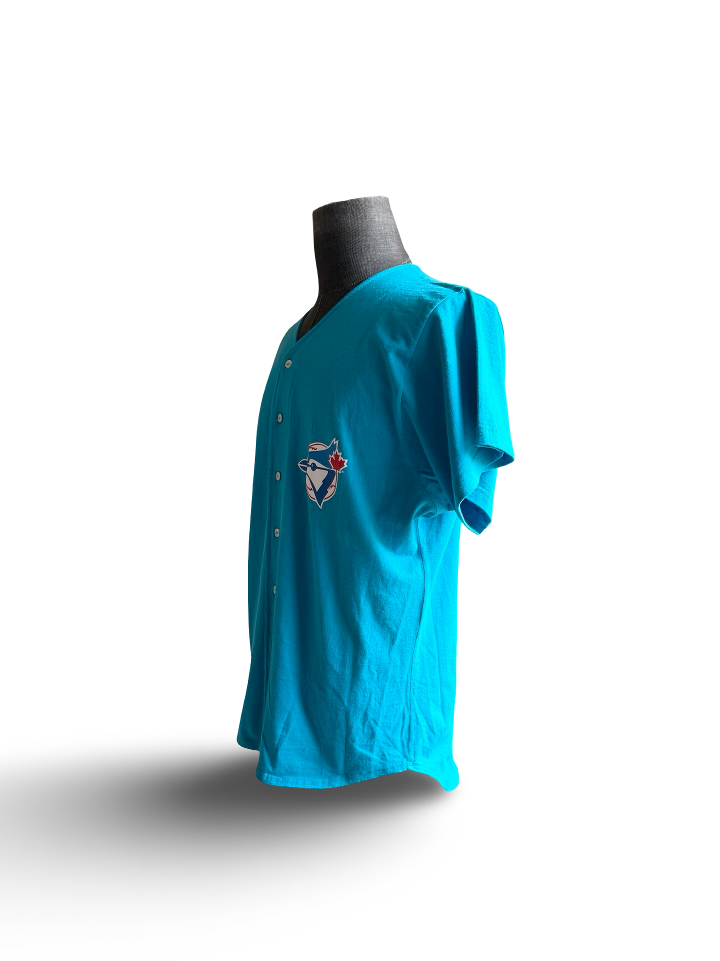 MLB Vtg 1992 Toronto Blue Jays Waves Baseball Jersey Size L