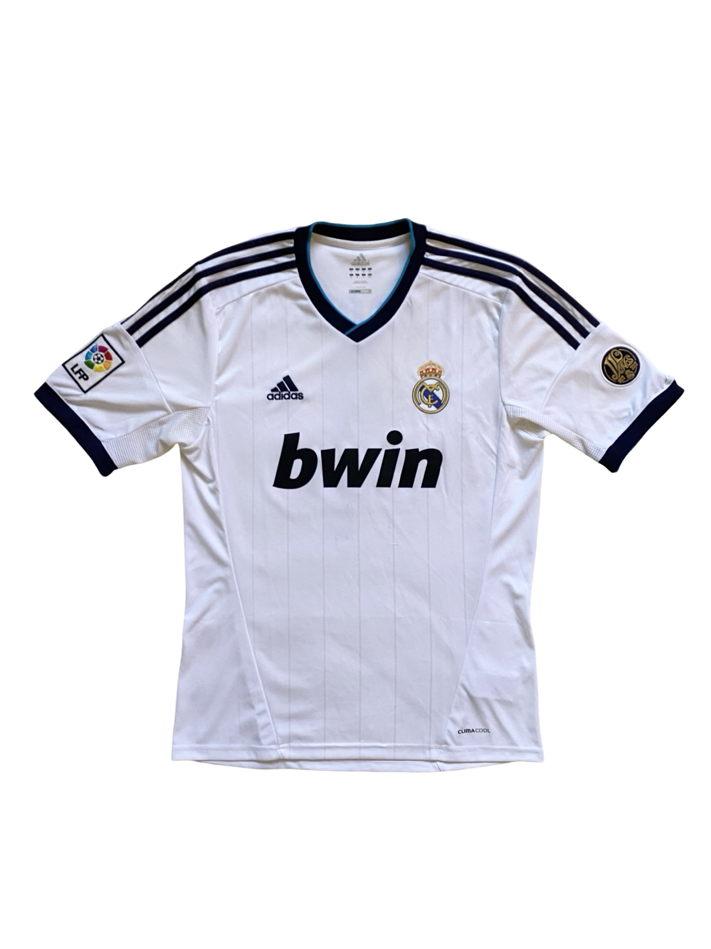 Soccer LaLiga Sergio Ramos 4 Real Madrid 2012-13 Adidas Football Home Jersey Size M