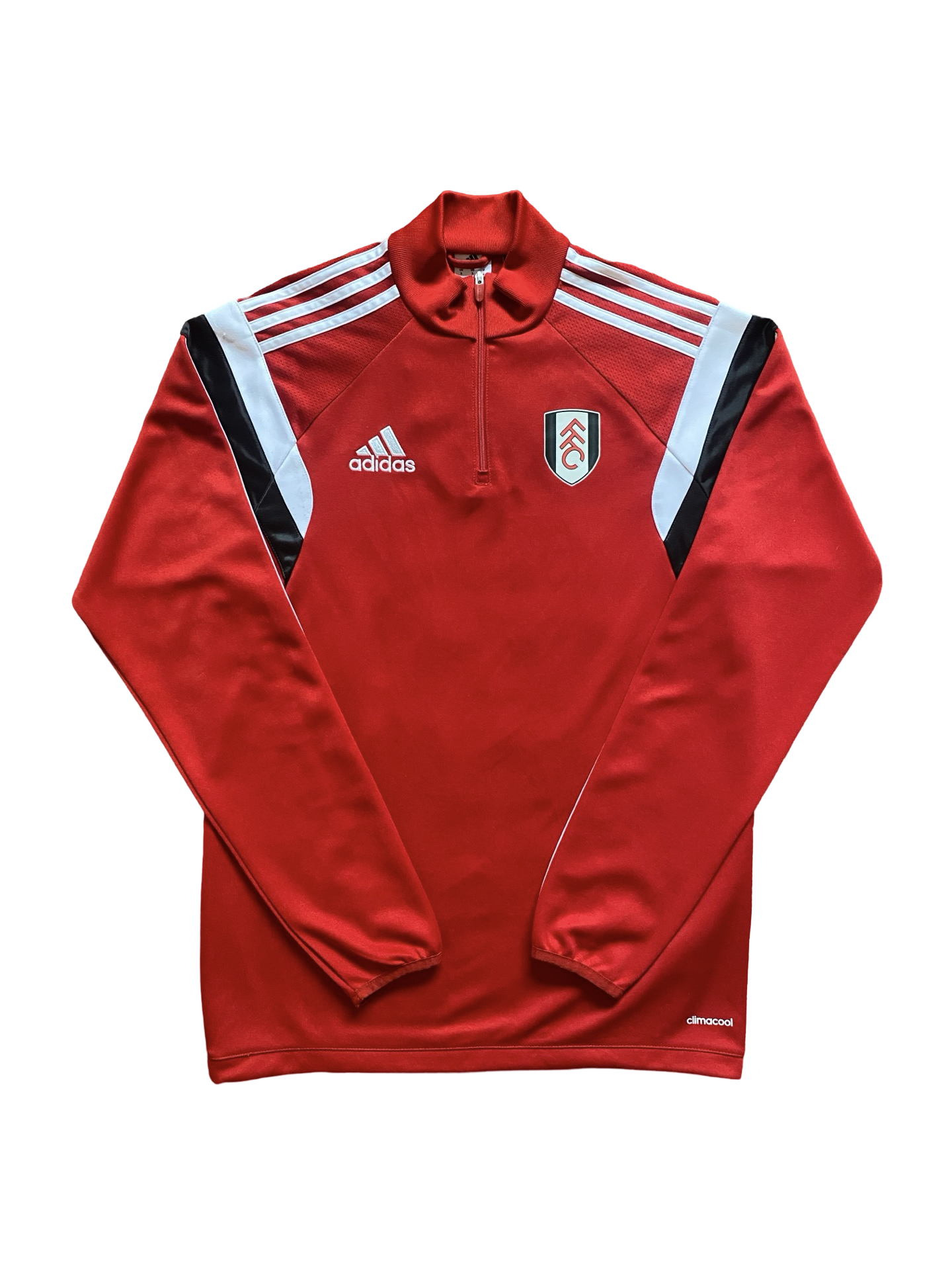 EPL Fulham FC 2014 Soccer 1/4-Zip Training Adidas Pullover  Size S