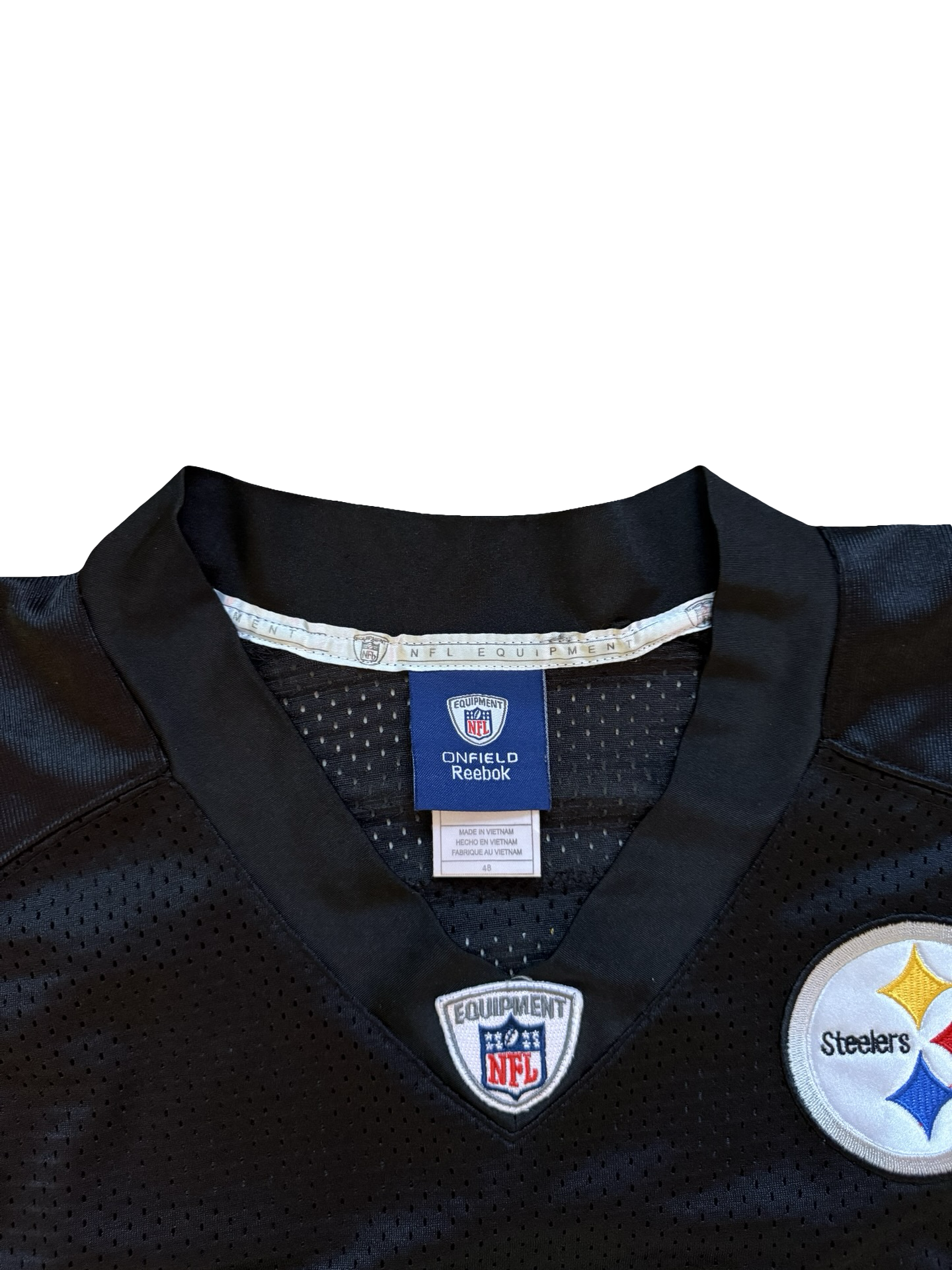 NFL Vtg Santonio Holmes 10 Pittsburgh Steelers Reebok Football Jersey Size L