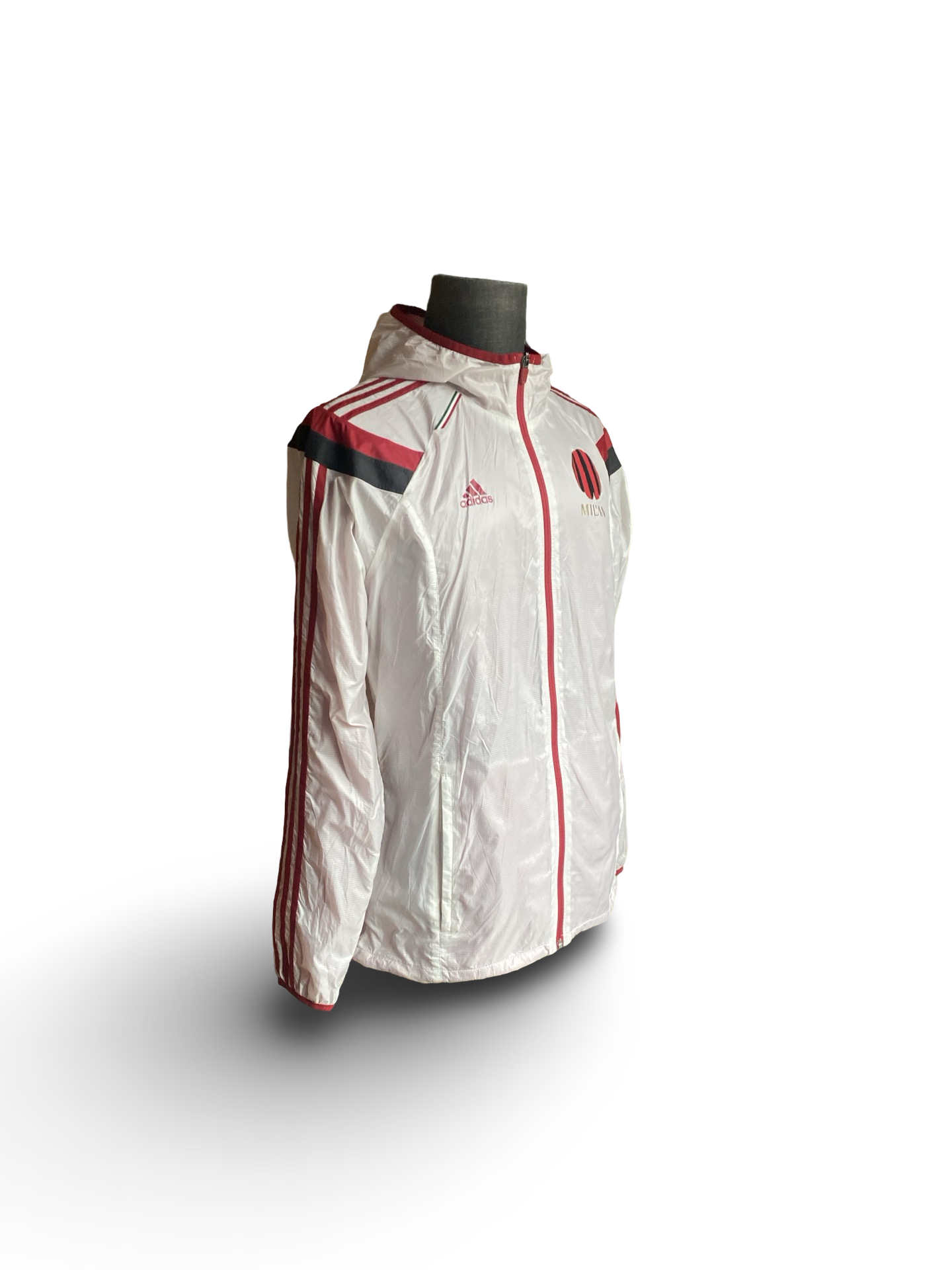 Soccer AC Milan 2014 Adidas Anthem Walk Out Full-Zip Windbreaker Jacket Size M