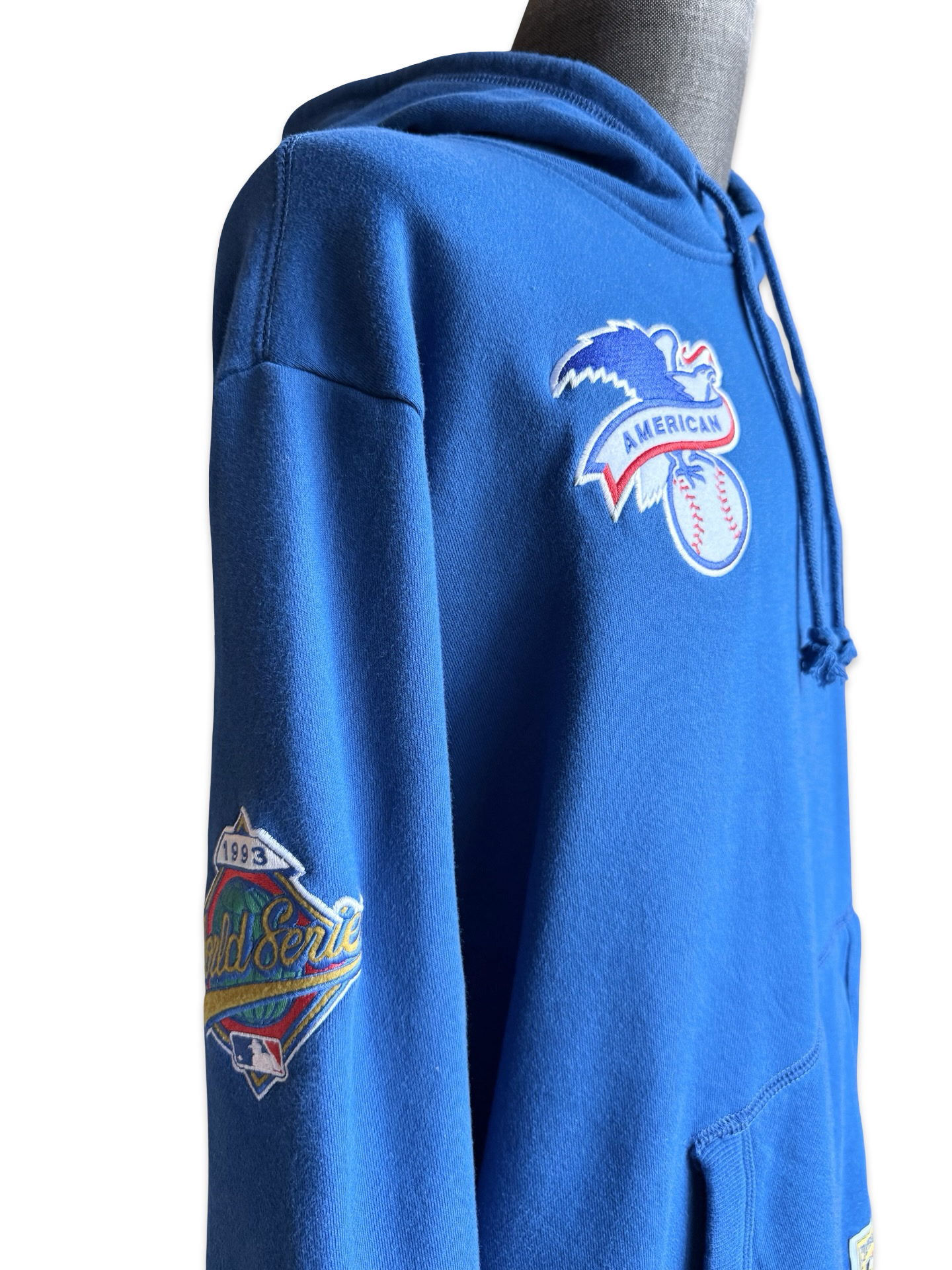 MLB Toronto Blue Jays Mitchell & Ness Coop City Collection Pullover Hoodie Size XL