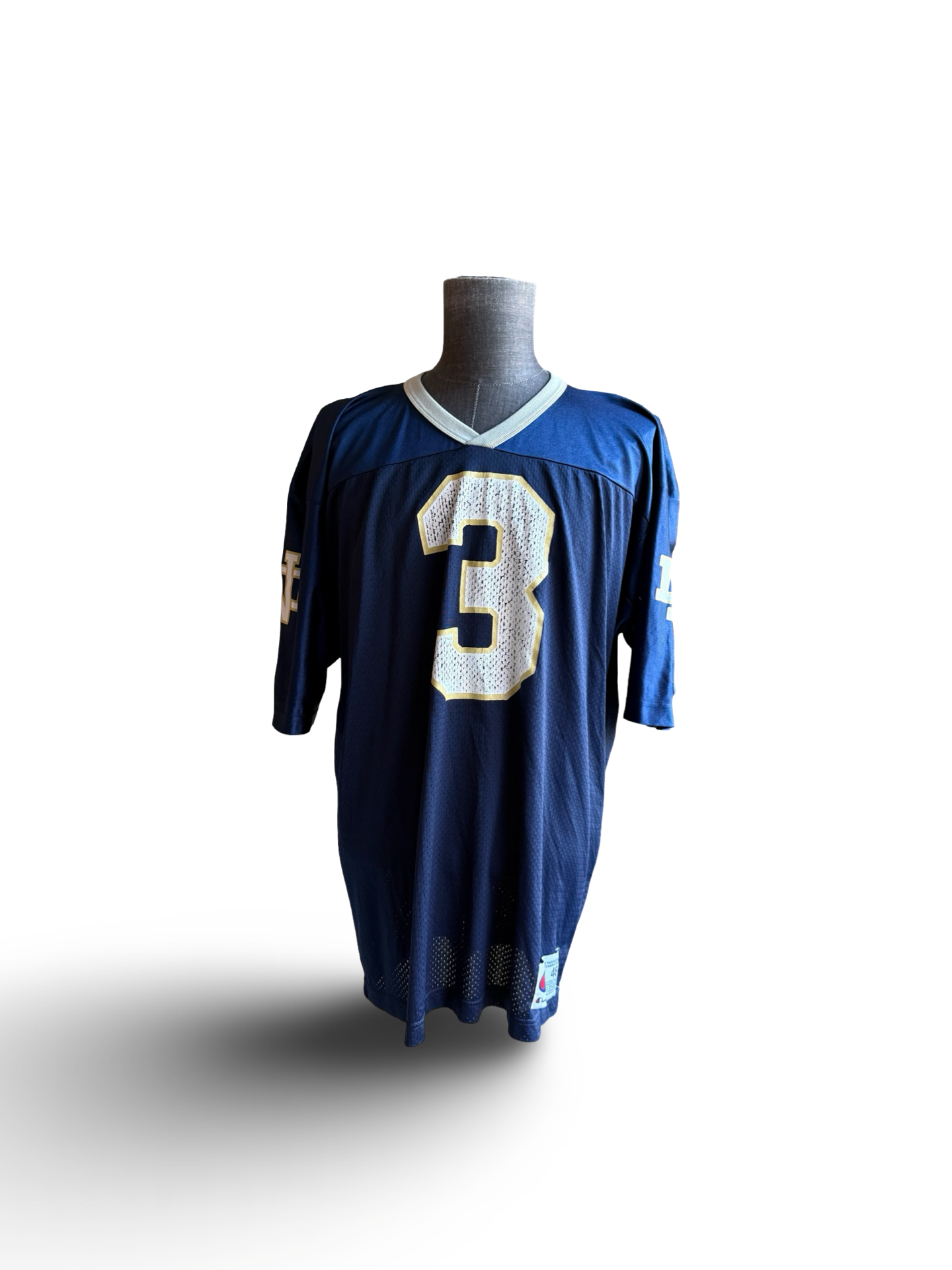 NCAA Vtg Joe Montana 3 Notre Dame 90’s Champion Football Jersey Size XL
