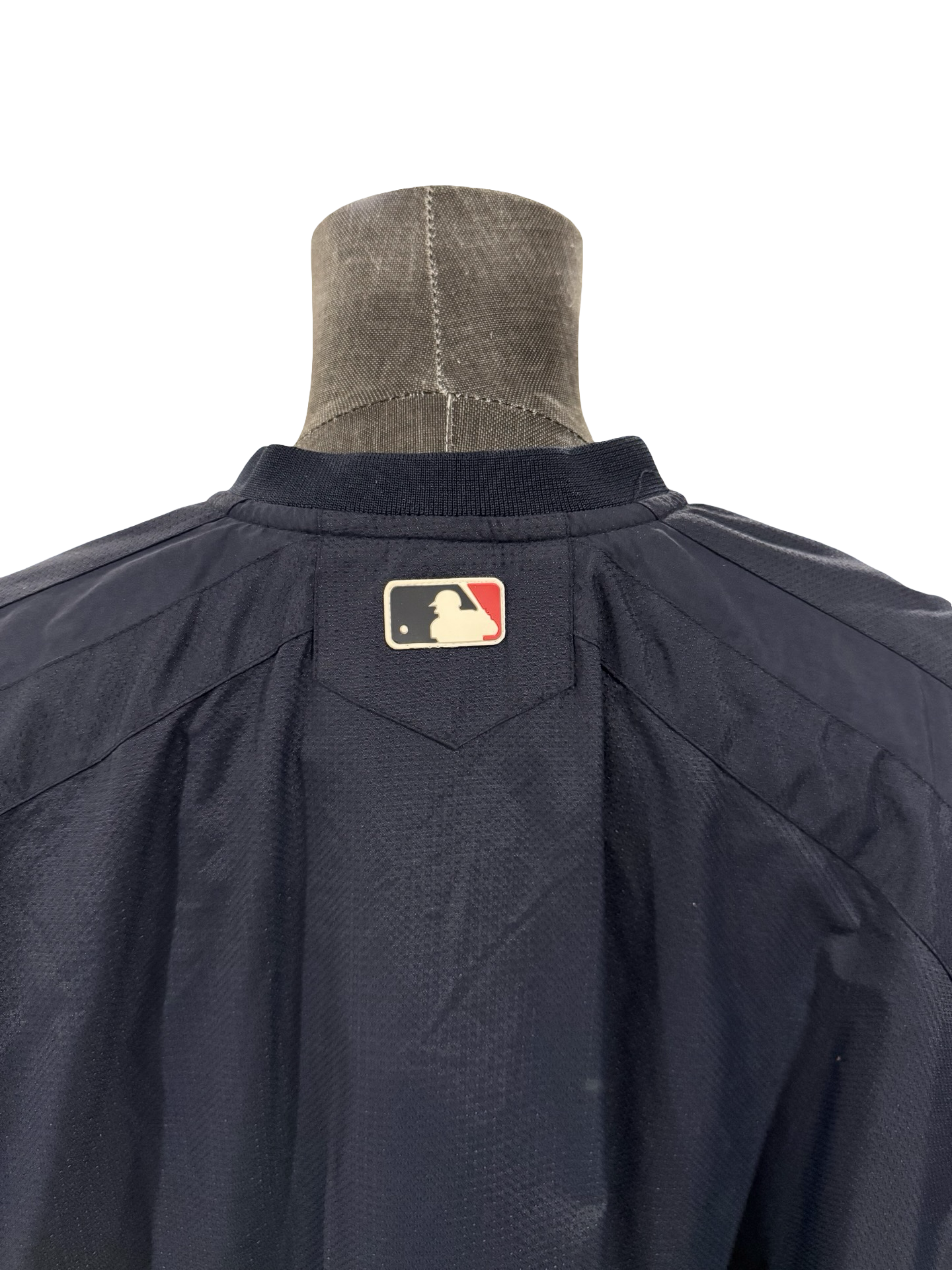 MLB Vtg New York Yankees Majestic 1/4 Zip Pullover Baseball Windbreaker Size XL