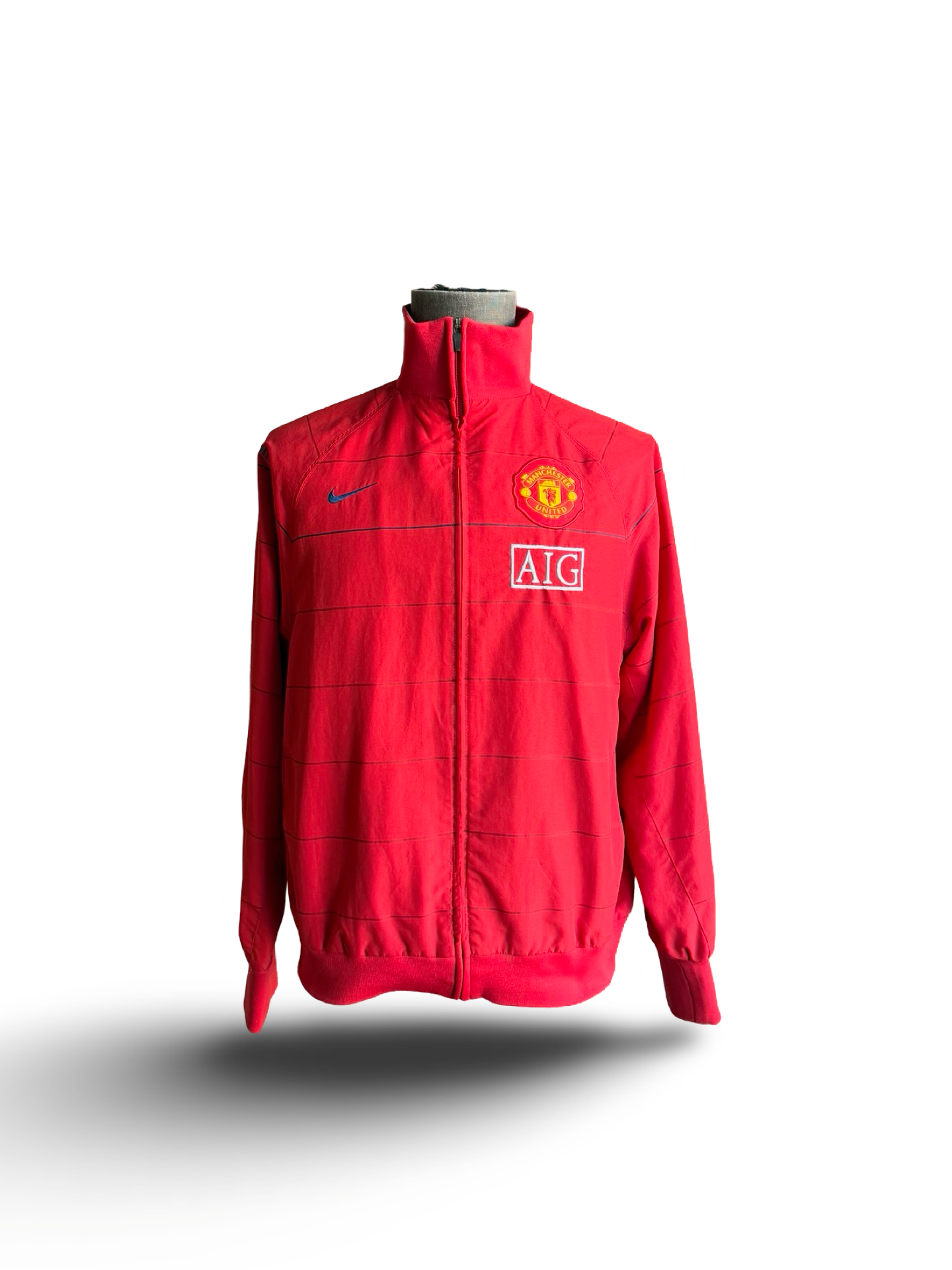 EPL Vtg Manchester United Nike 2008-09 AIG Football Track Jacket Size M