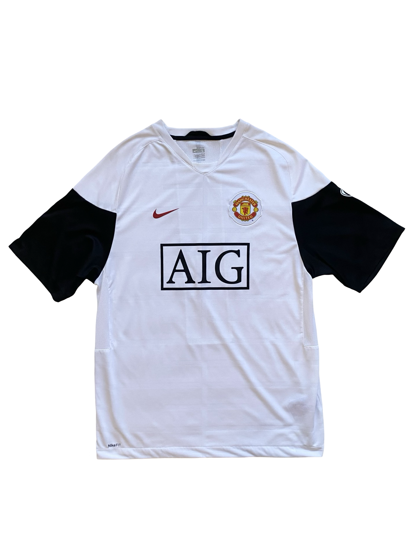 EPL Vtg Manchester United 2008-09 Nike AIG Training Shirt Jersey Size L