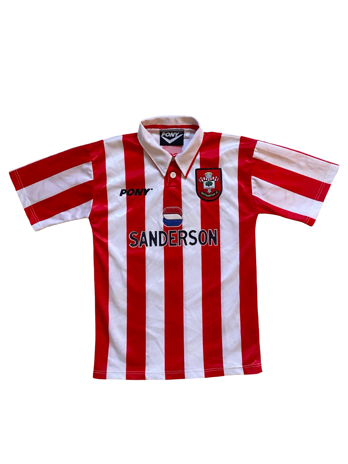 EPL Vtg Southampton FC 1995-97 Pony Football Home Jersey Size Youth L