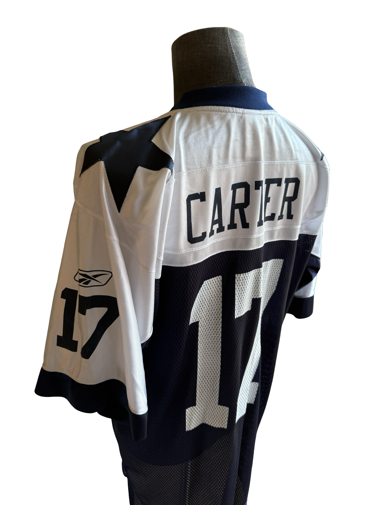 NFL Vtg Quincy Carter 17 Dallas Cowboys  Reebok Classic Throwback Vintage Football Jersey Size M