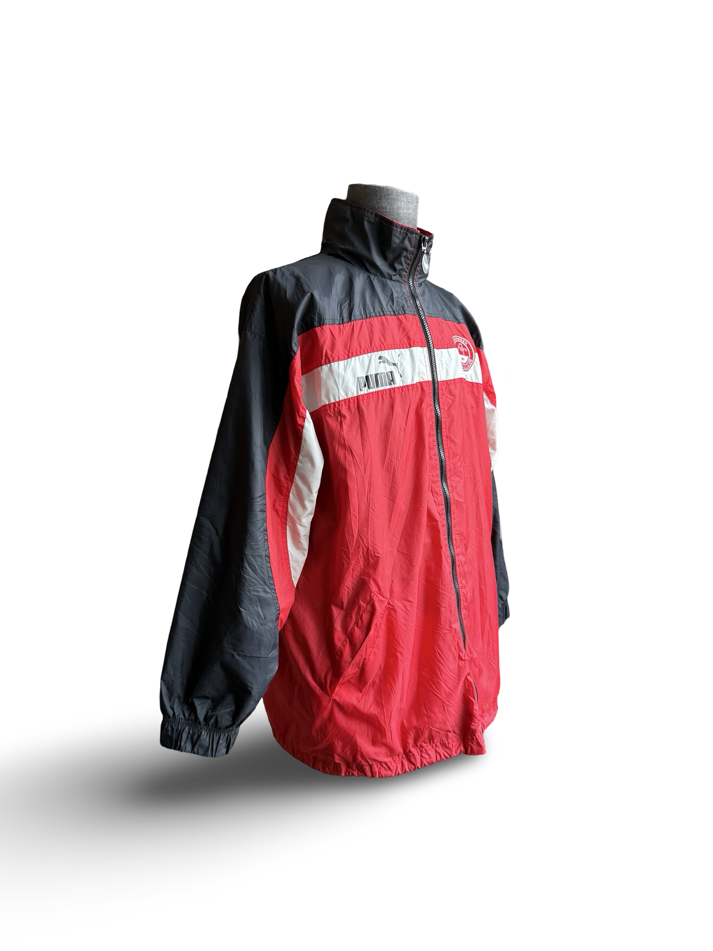Soccer SPL Vtg Aberdeen FC 1998-00 Puma Windbreaker Football Training Jacket Size M