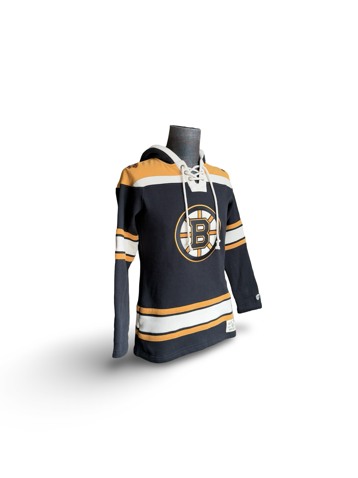 NHL Boston Bruins Old Time Hockey Lace Up Hoodie Women’s Jersey Style Size Women M