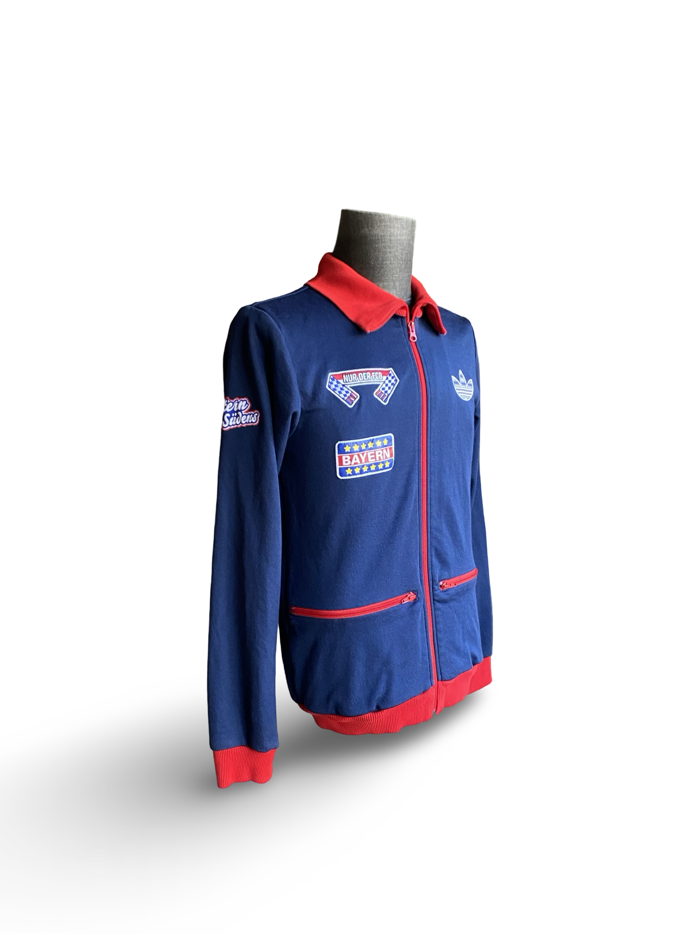 Soccer Vtg FC Bayern Munich Adidas Original Multi-Logo Full-Zip Retro 2012 Football Track Jacket Size S