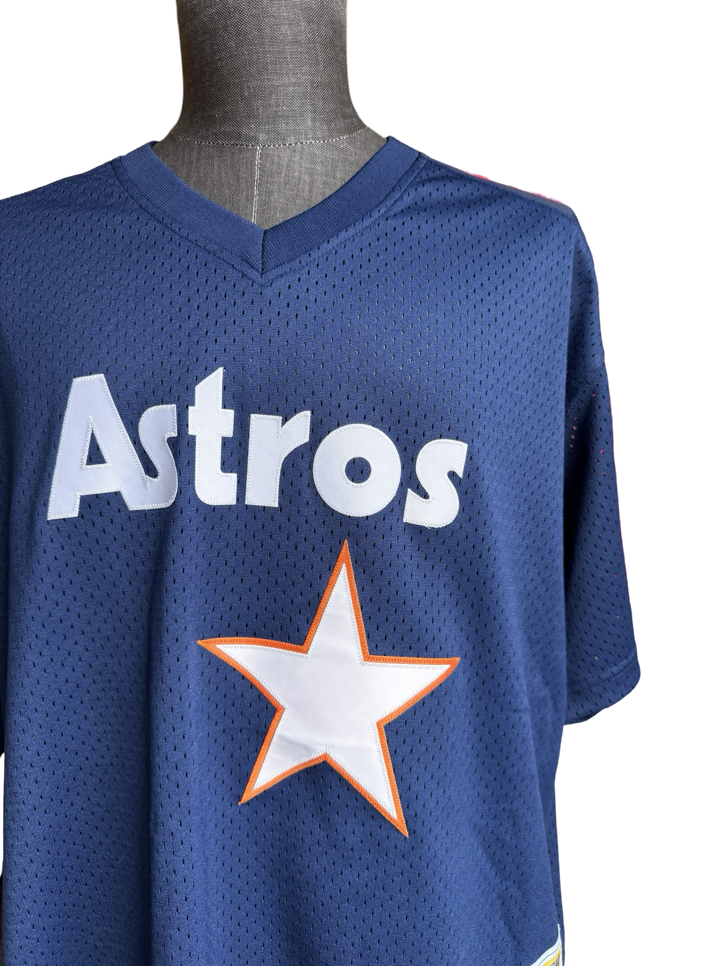 MLB Jeff Bagwell 5 Houston Astros Cooperstown Mitchell & Ness 1991 Retro Baseball Jersey Size 2XL