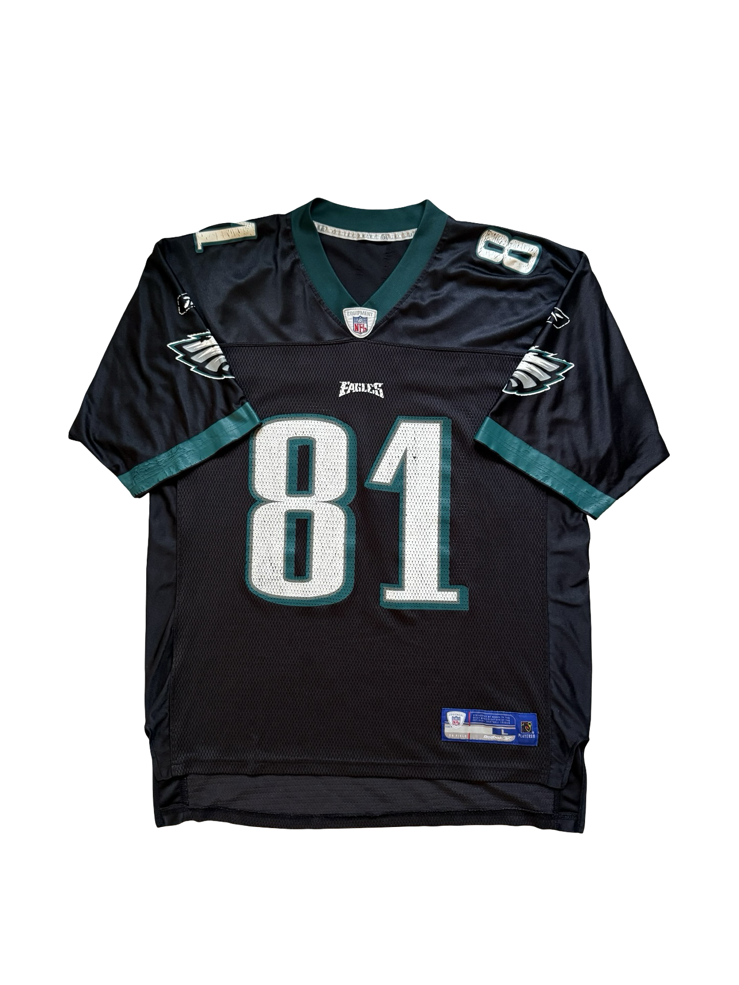 NFL Vtg Terrell Owens 81 Philadelphia Eagles Reebok Football Jersey Size L