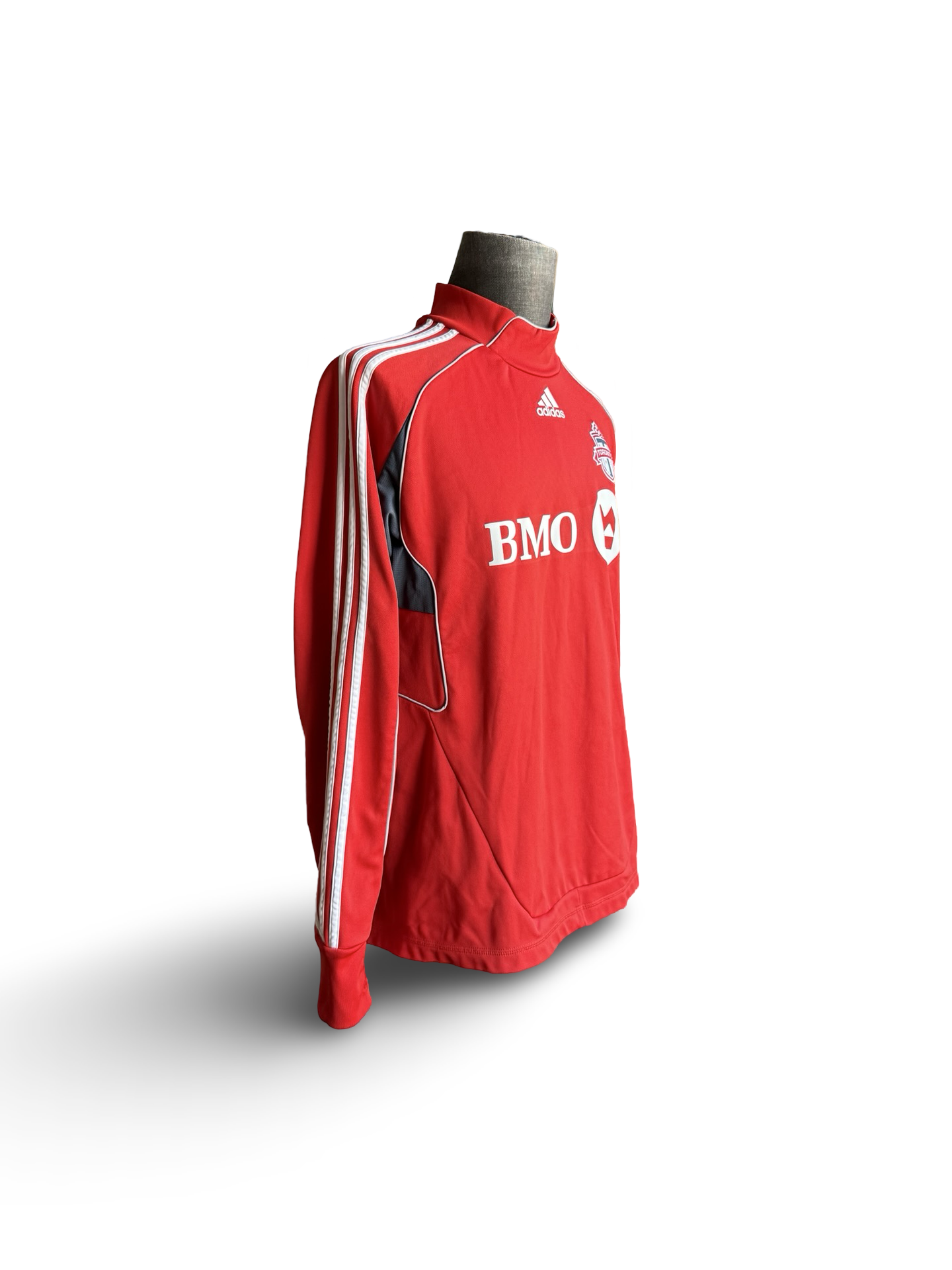 Soccer MLS Vtg Toronto FC 2010 Adidas TFC Football Long Sleeve Pre Match Pullover Size L