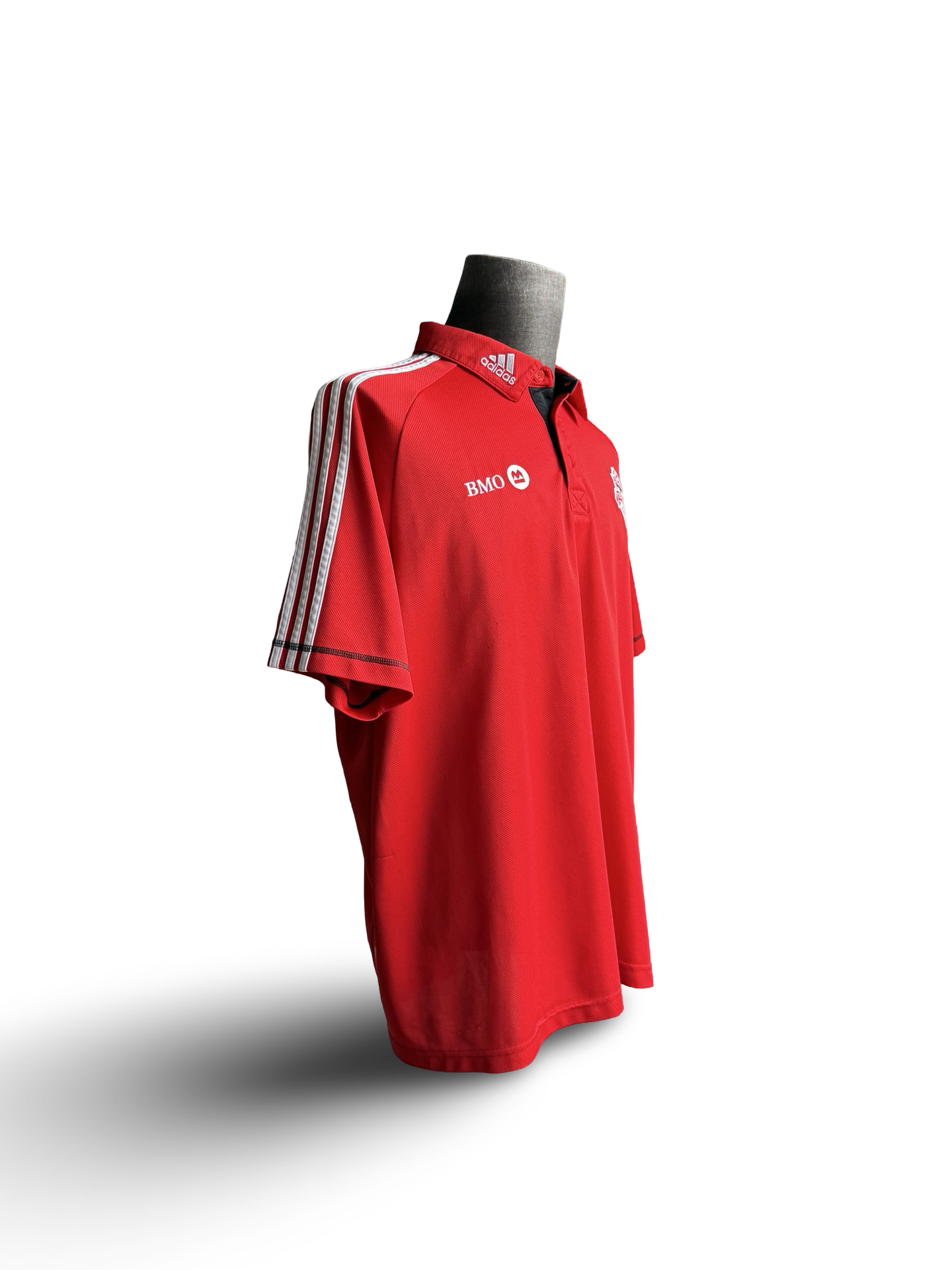 Soccer MLS 2X Toronto FC Adidas Climalite Dark Grey & Red Golf Polo Shirts Both Size XL