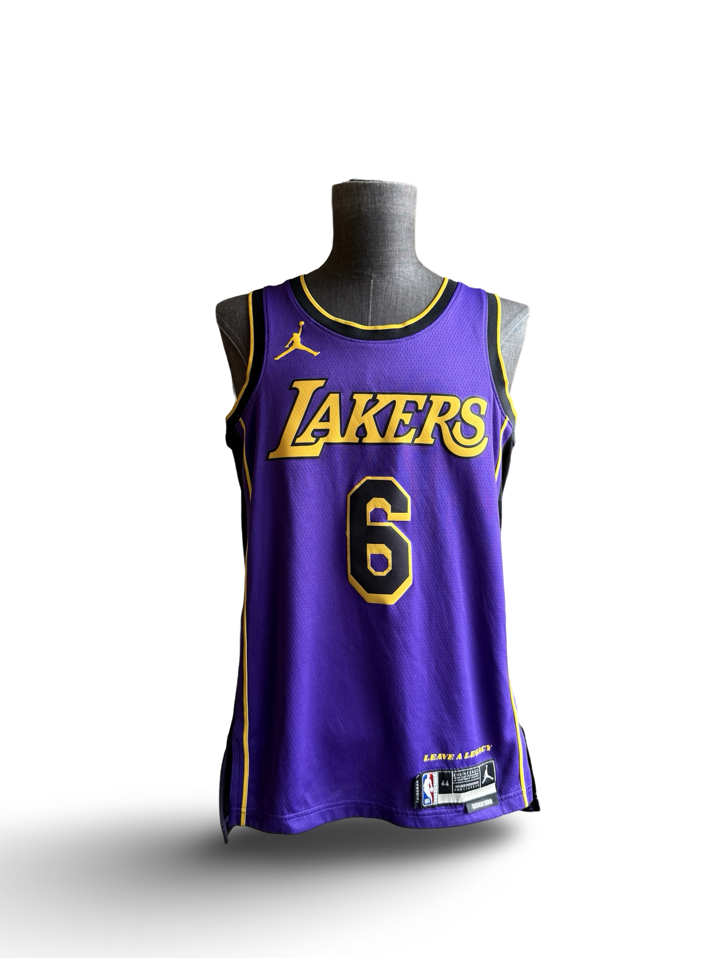 NBA LeBron James 6 LA Lakers Air Jordan Swingman Statement Edition Jersey Size M