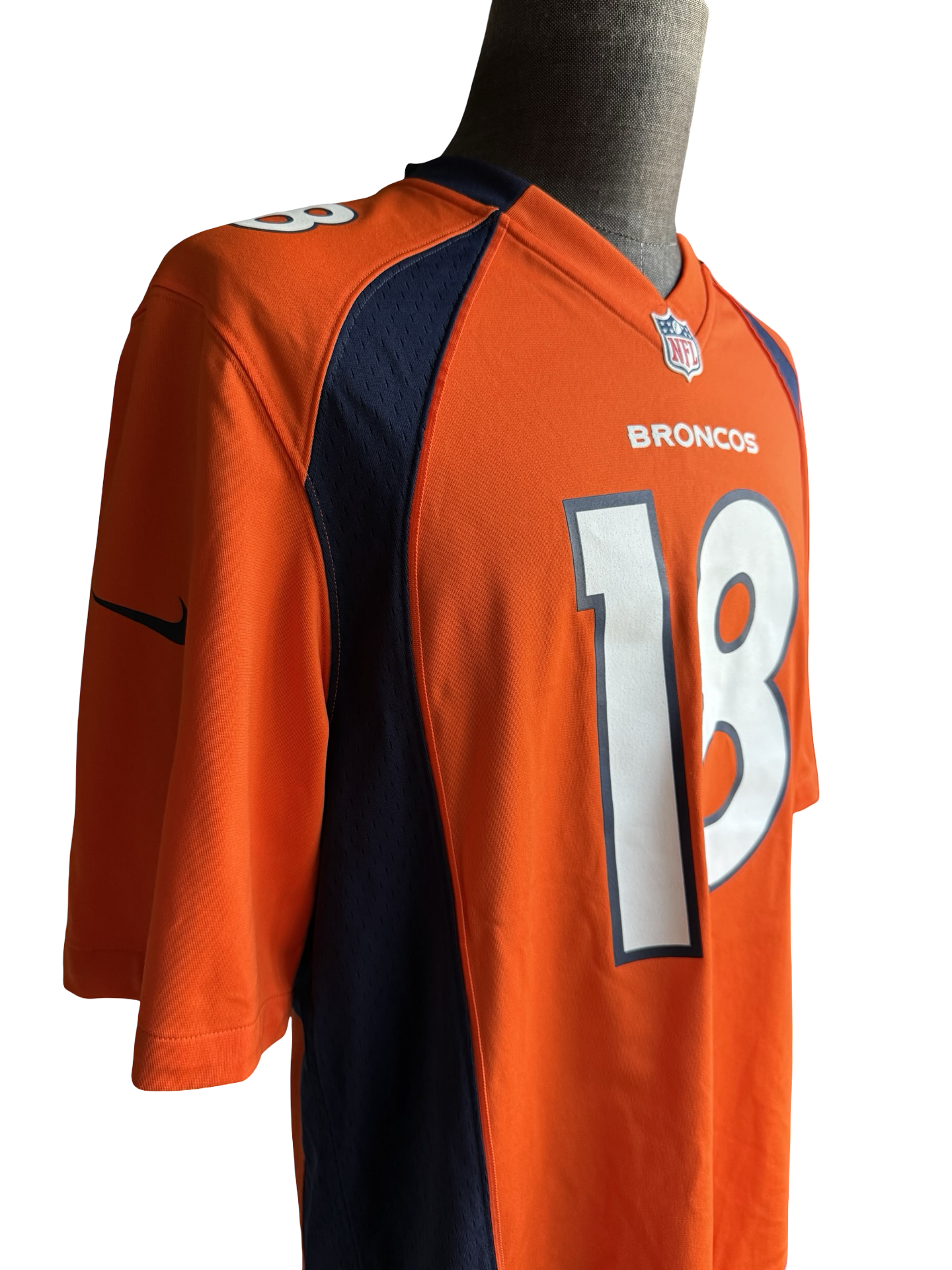 NFL Peyton Manning 18 Denver Broncos Nike Football Jersey Size M