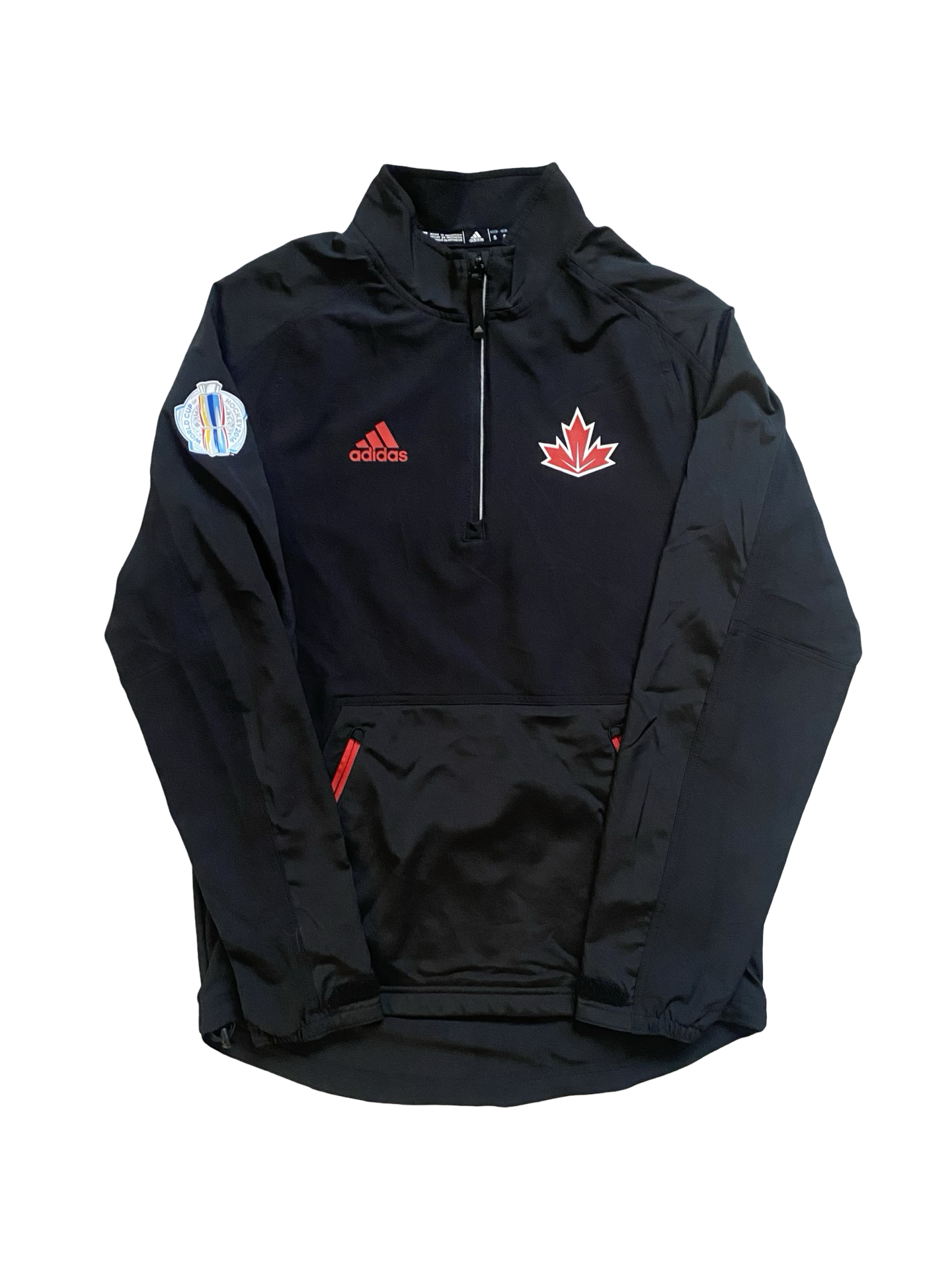 Team Canada World Cup of Hockey 2016 Adidas Climalite Pullover Jacket Size S