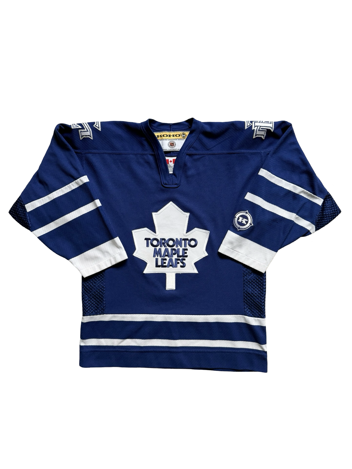 YOUTH NHL Vtg Toronto Maple Leafs Koho Air Knit Hockey Jersey Size Youth L/XL