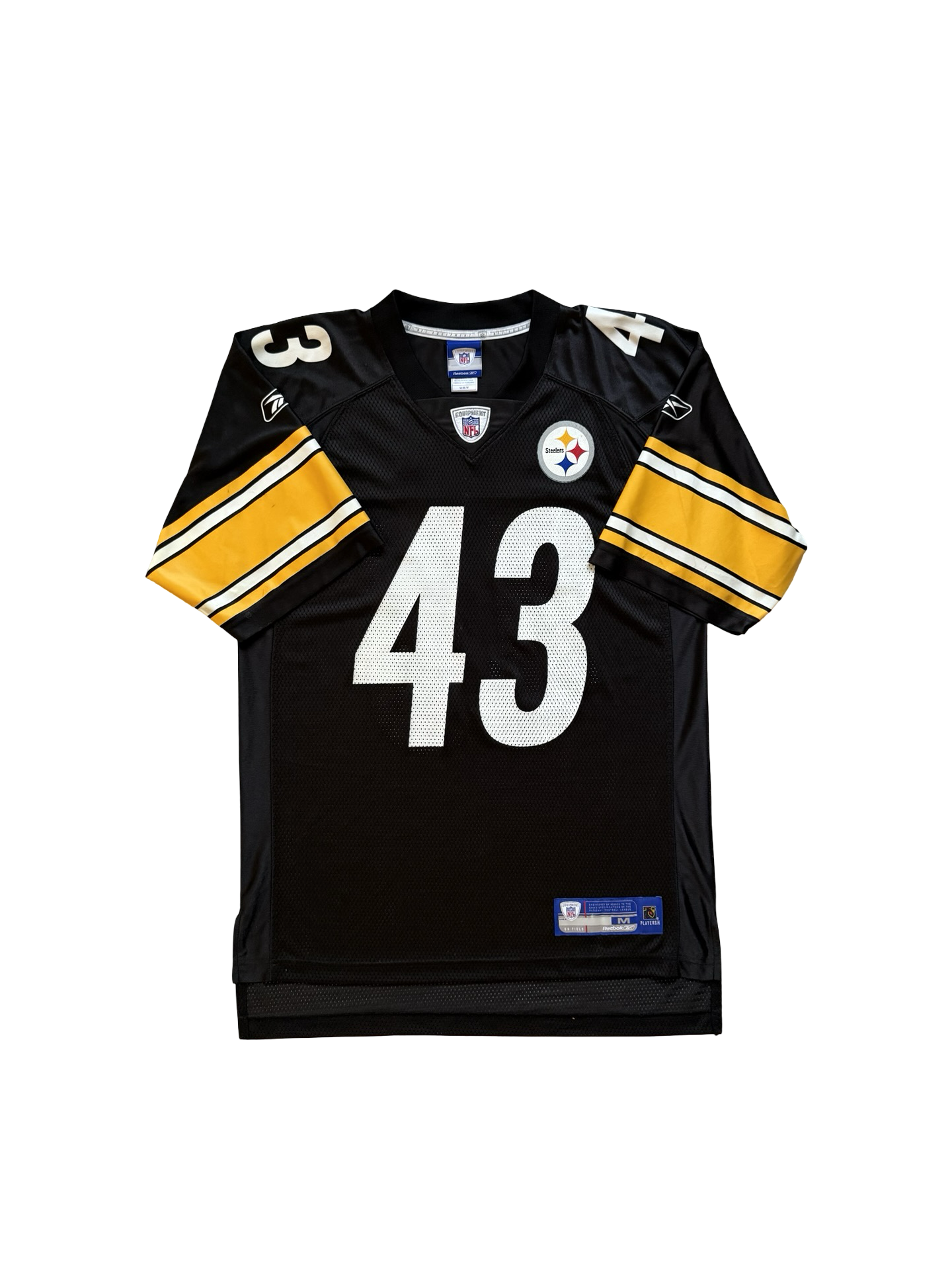 NFL Vtg Troy Polamalu 43 Pittsburgh Steelers Reebok Football Jersey Size M