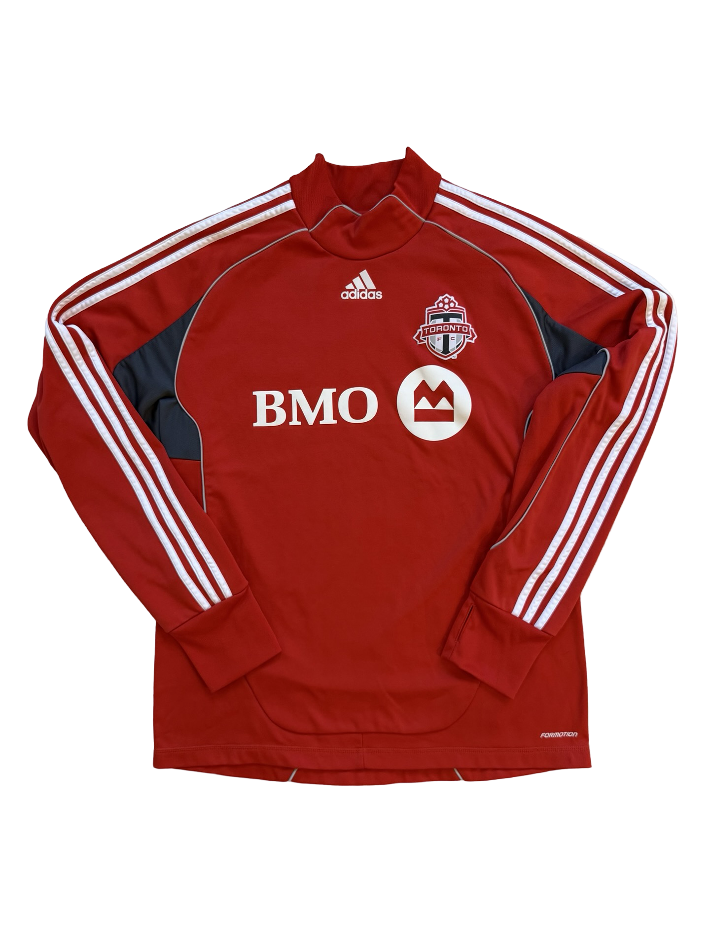 Soccer MLS Vtg Toronto FC 2010 Adidas TFC Football Long Sleeve Pre Match Pullover Size L