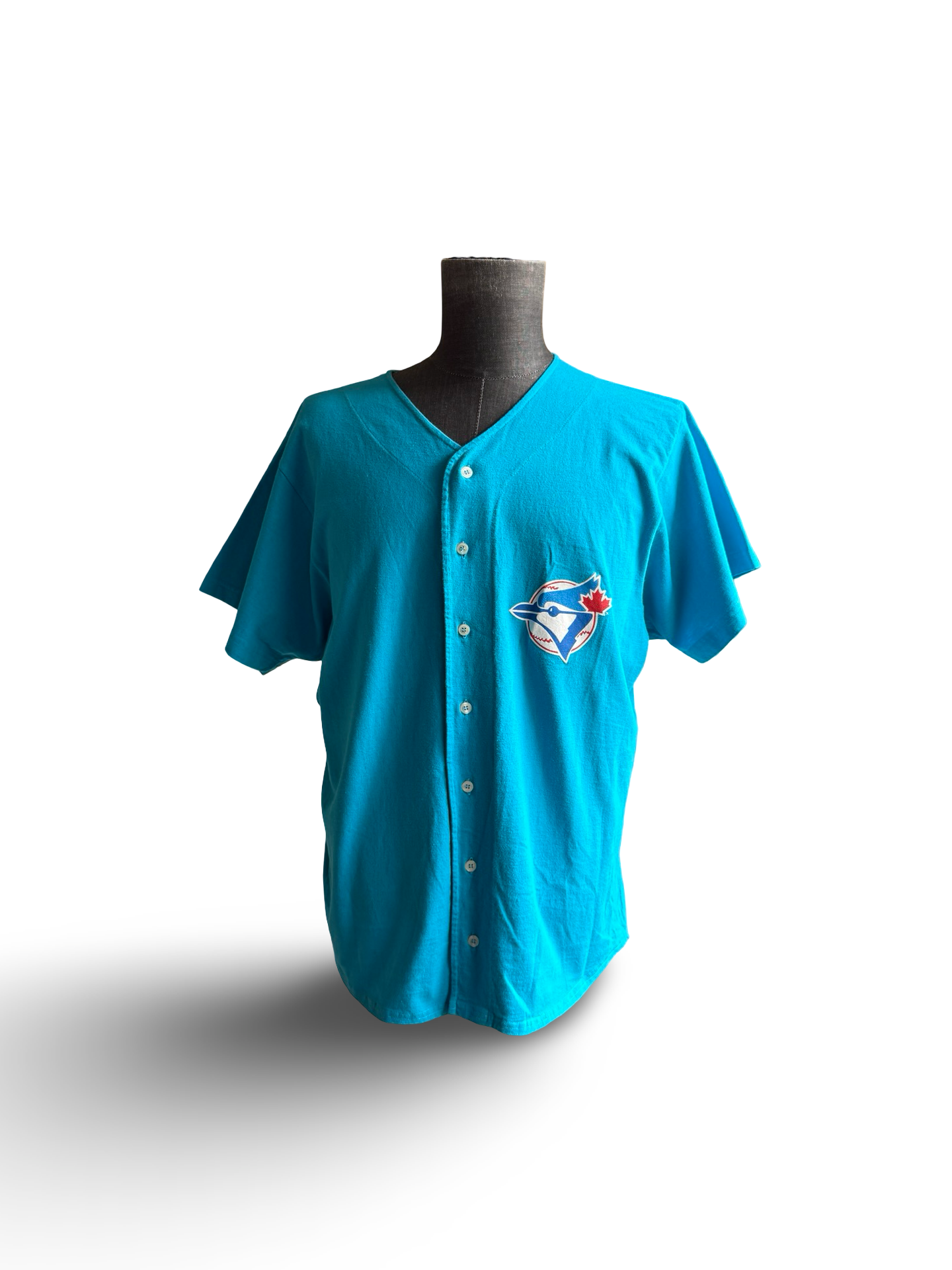 MLB Vtg 1992 Toronto Blue Jays Waves Baseball Jersey Size L