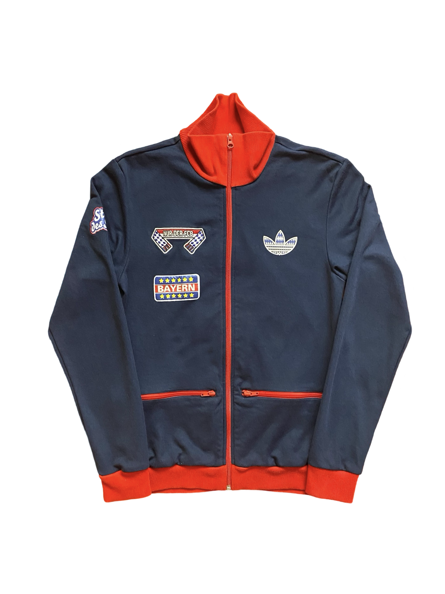 Soccer Vtg FC Bayern Munich Adidas Original Multi-Logo Full-Zip Retro 2012 Football Track Jacket Size S