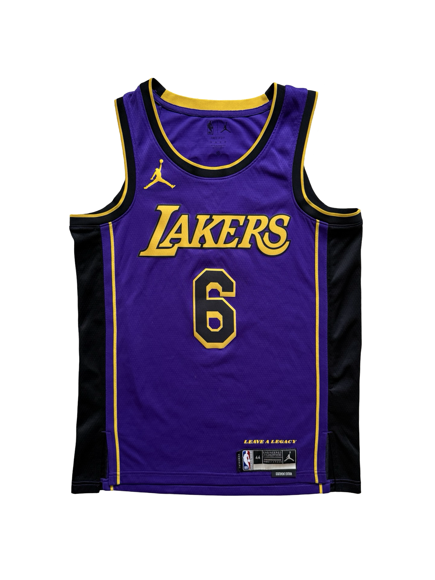 NBA LeBron James 6 LA Lakers Air Jordan Swingman Statement Edition Jersey Size M