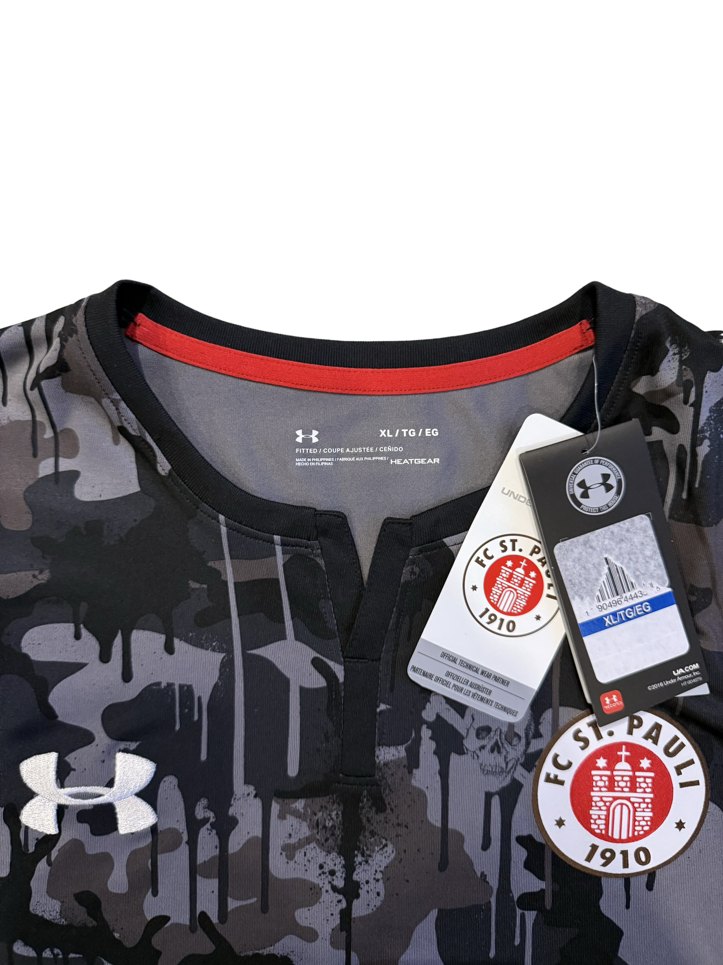 Soccer Bundesliga FC St Pauli 2017-18 Under Armour Football Third Jersey *New W/ Tags* Size XL