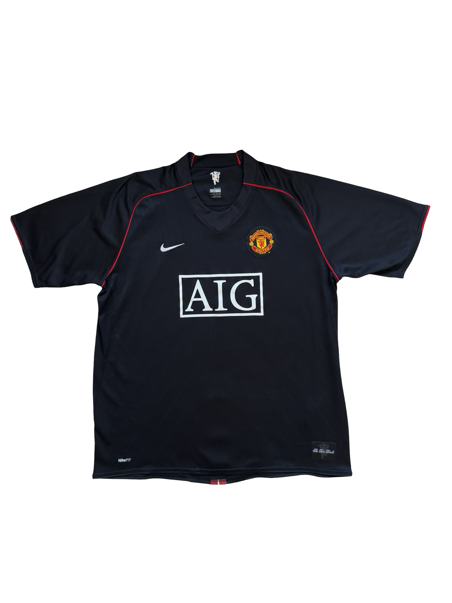 EPL Vtg Manchester United 2008-09 Nike AIG Football Away Jersey Size 2XL