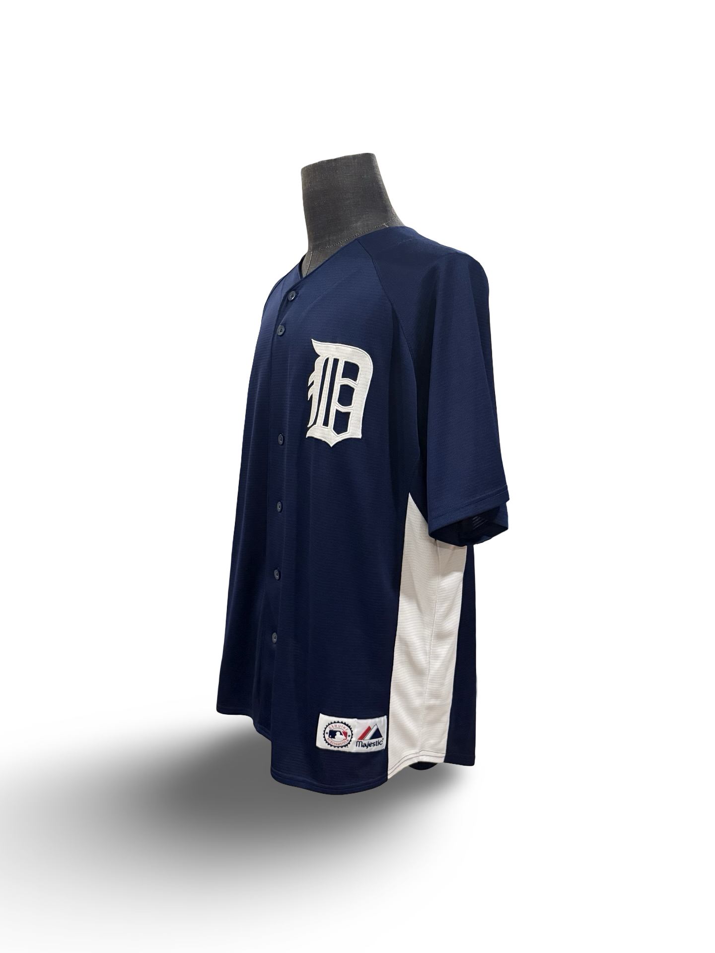 MLB Vtg Detroit Tigers Majestic Baseball Jersey Size XL