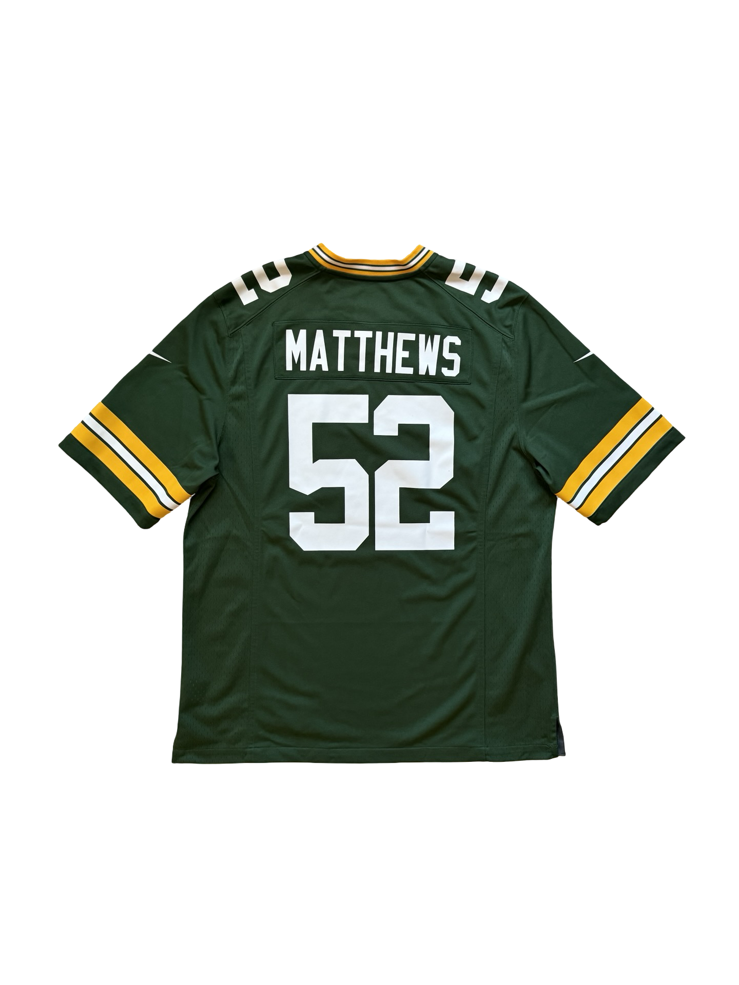 NFL Vtg Clay Matthews 52 Green Bay Packers Nike Football Jersey Size L