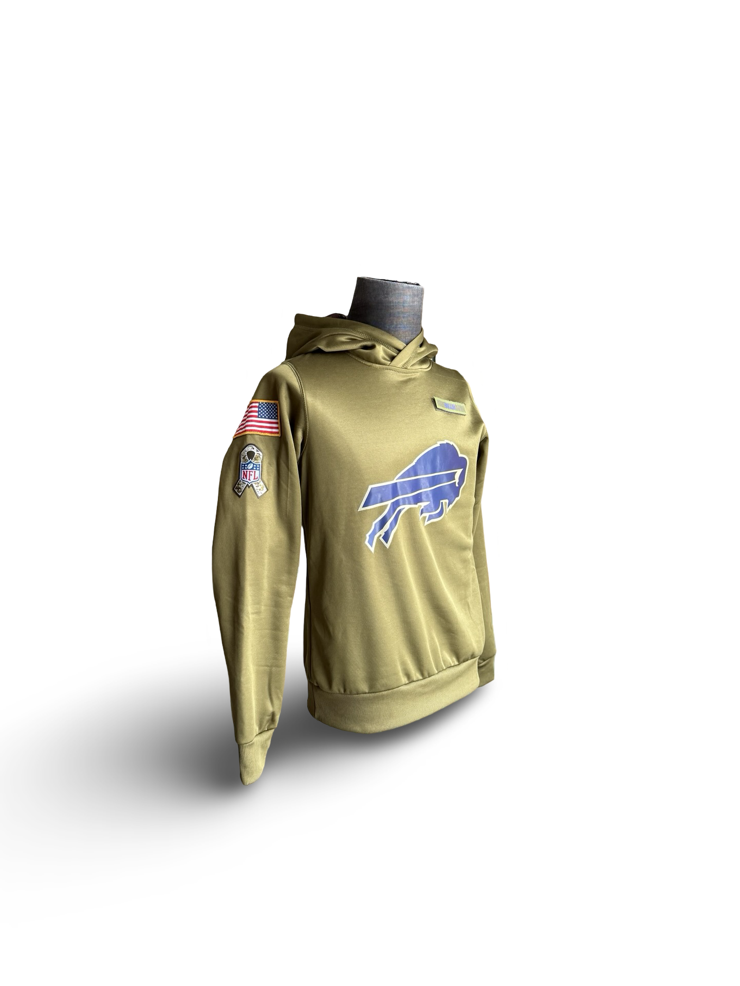 YOUTH NFL Buffalo Bills Salute to Service Olive Hoodie Size Youth M