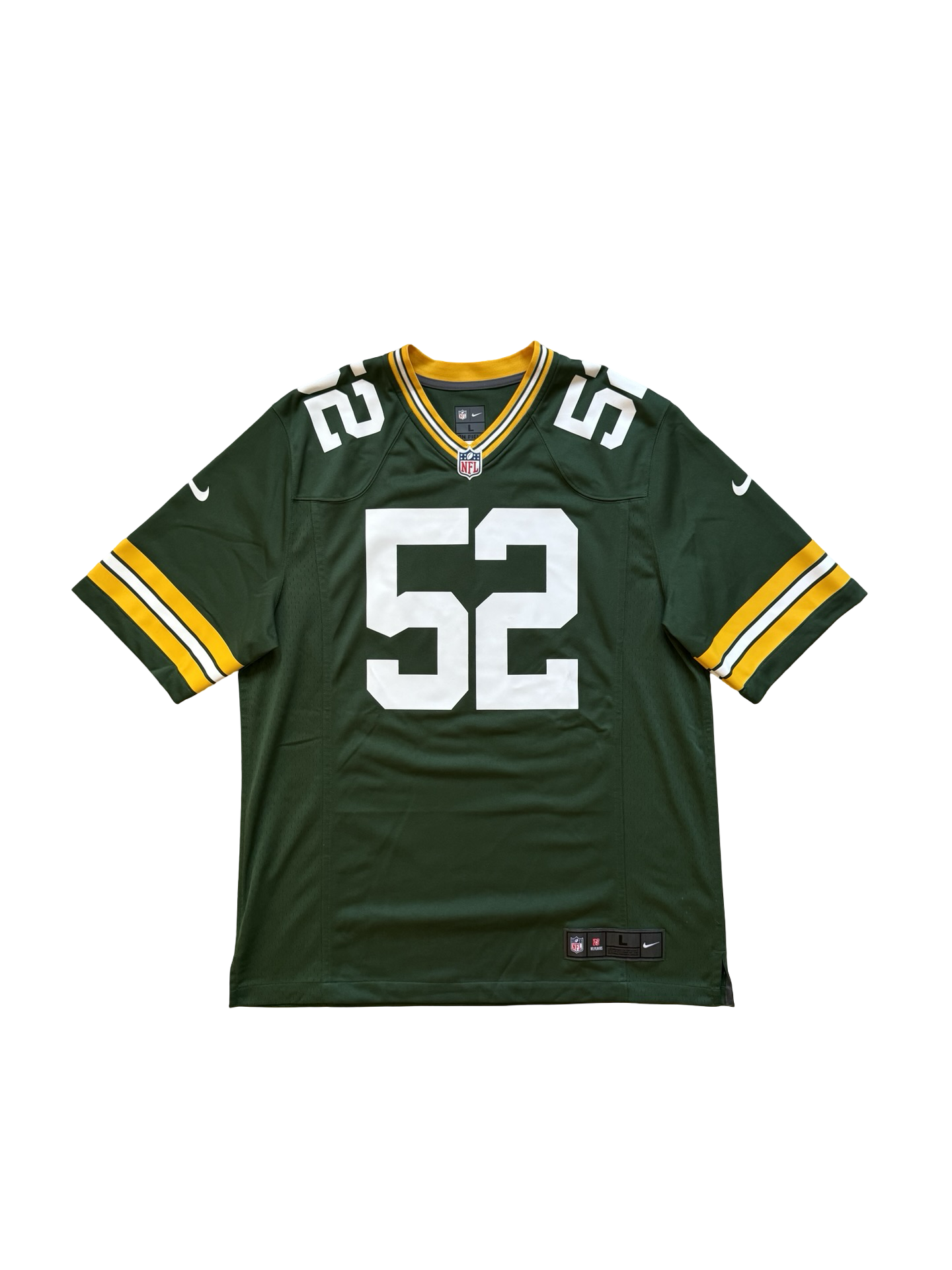 NFL Vtg Clay Matthews 52 Green Bay Packers Nike Football Jersey Size L