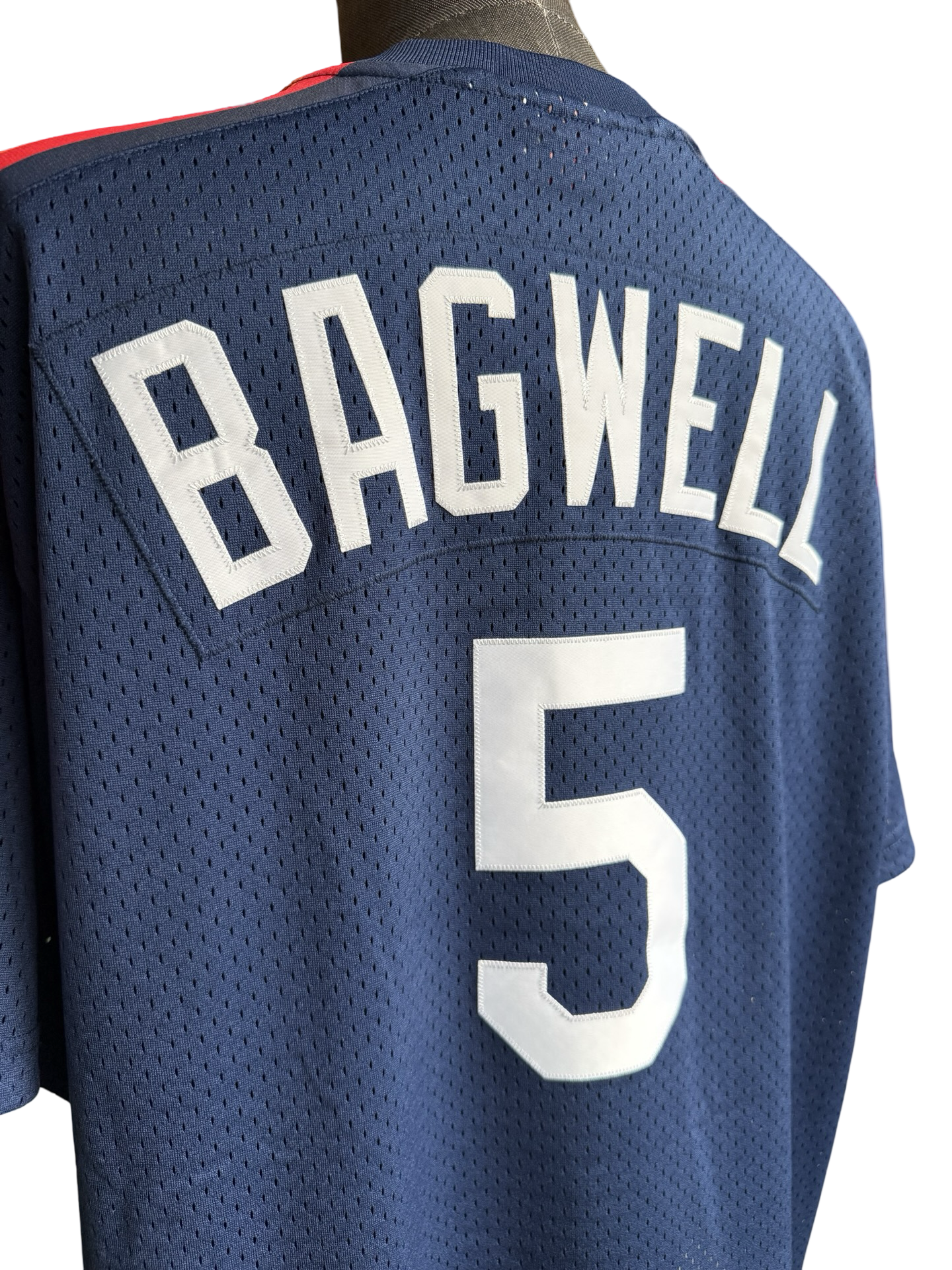 MLB Jeff Bagwell 5 Houston Astros Cooperstown Mitchell & Ness 1991 Retro Baseball Jersey Size 2XL