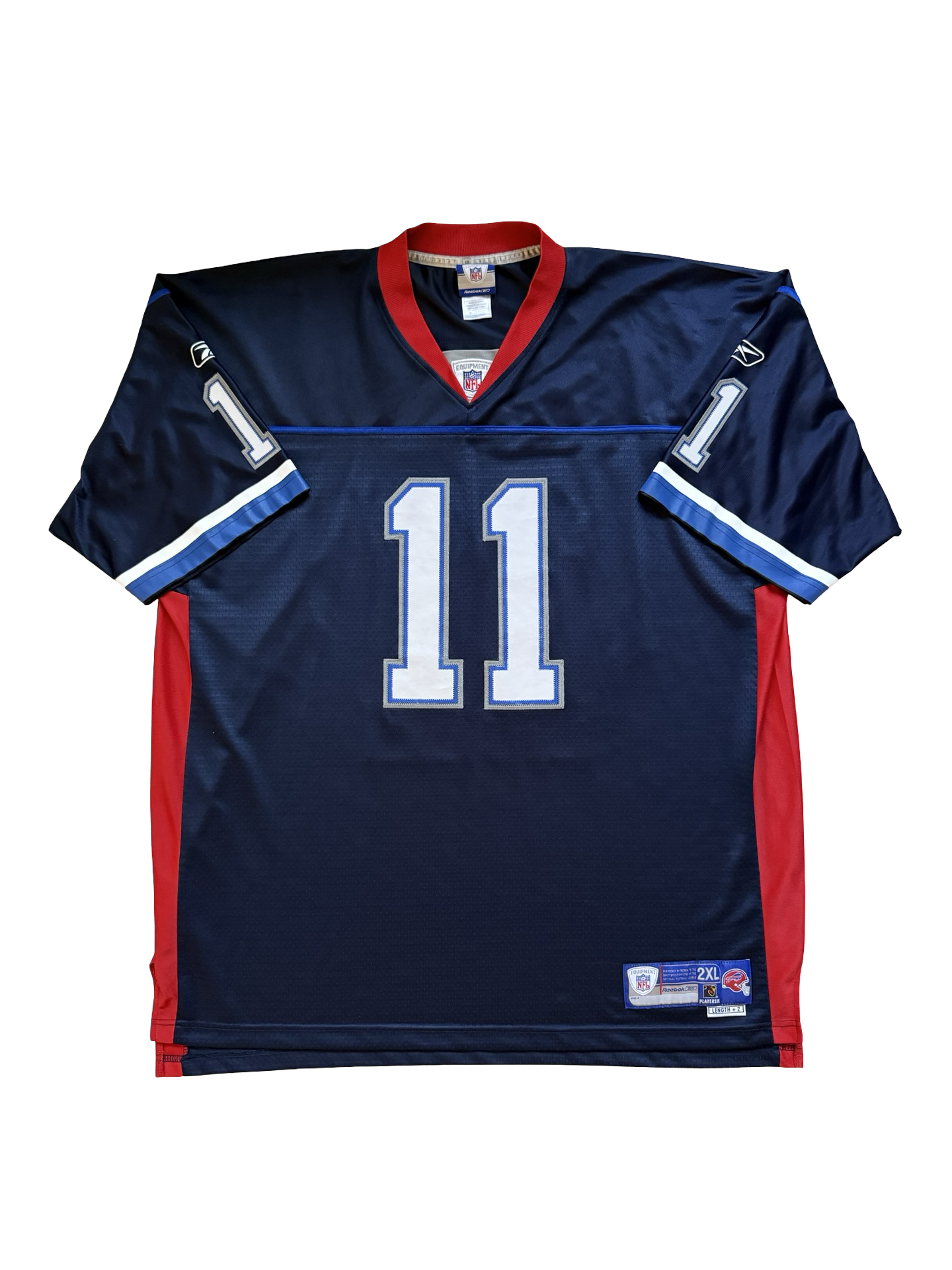 NFL Vtg Drew Bledsoe 11 Buffalo Bills Reebok Football Jersey Size 2XL